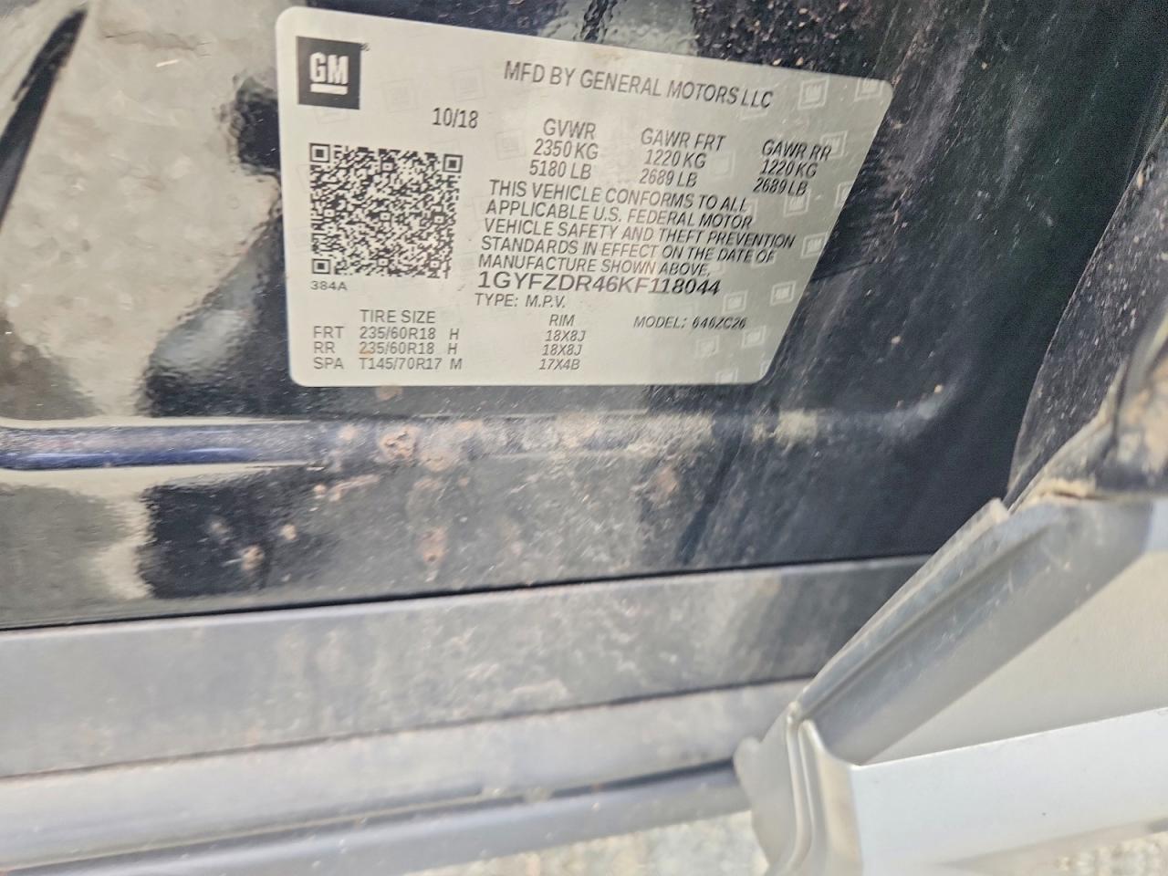 2019 Cadillac Xt4 Premium Luxury Black vin: 1GYFZDR46KF118044