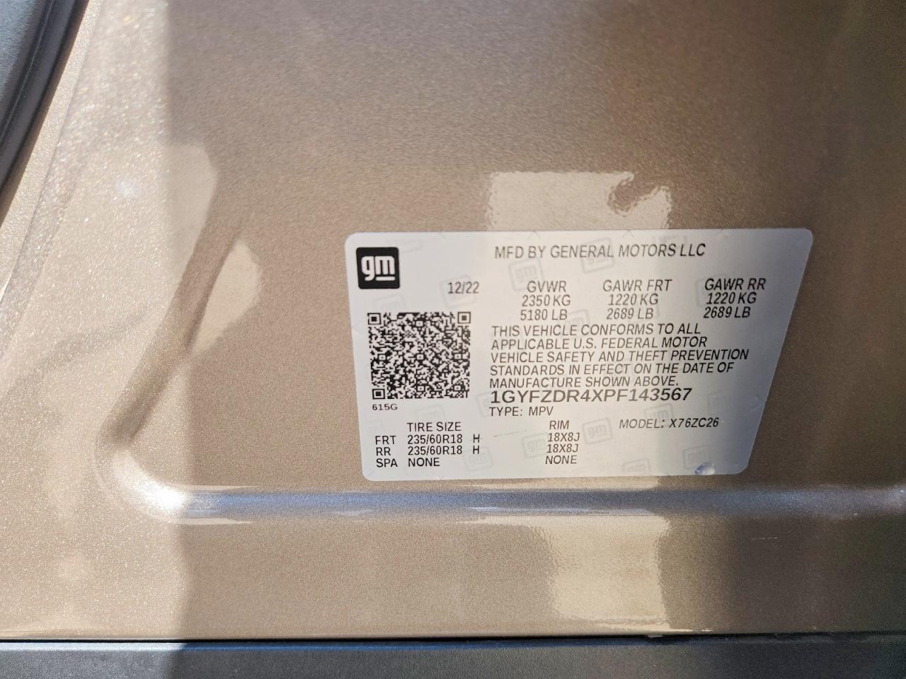 2023 Cadillac Xt4 Premium Luxury Tan vin: 1GYFZDR4XPF143567