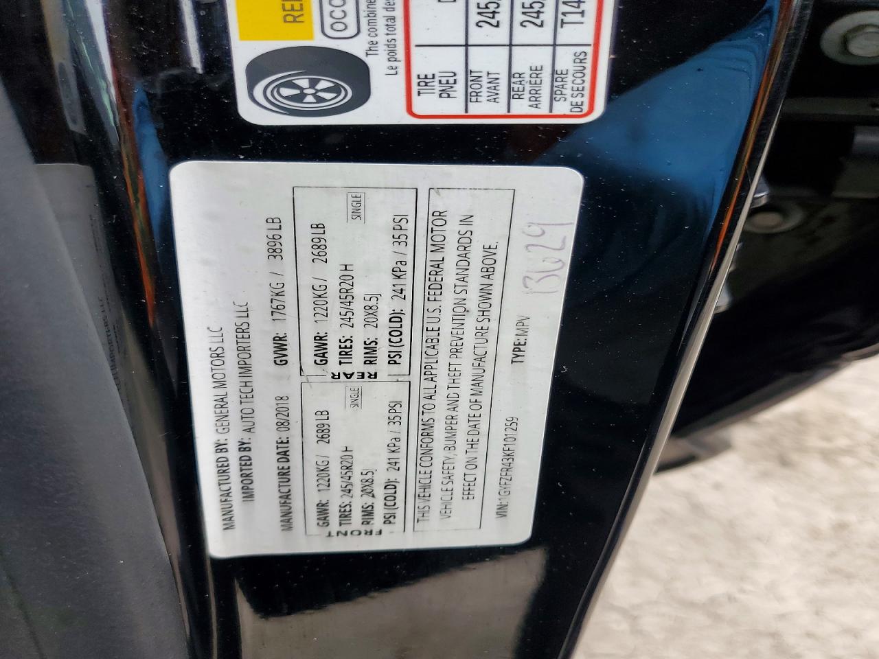 2019 Cadillac Xt4 Sport Black vin: 1GYFZFR43KF101259