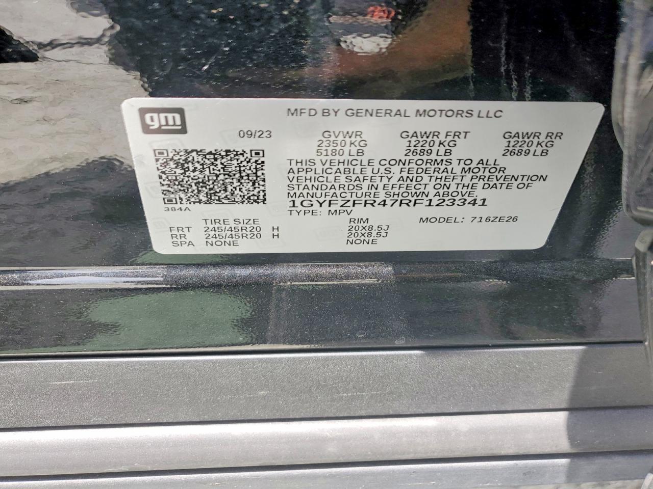 2024 Cadillac Xt4 Sport Black vin: 1GYFZFR47RF123341