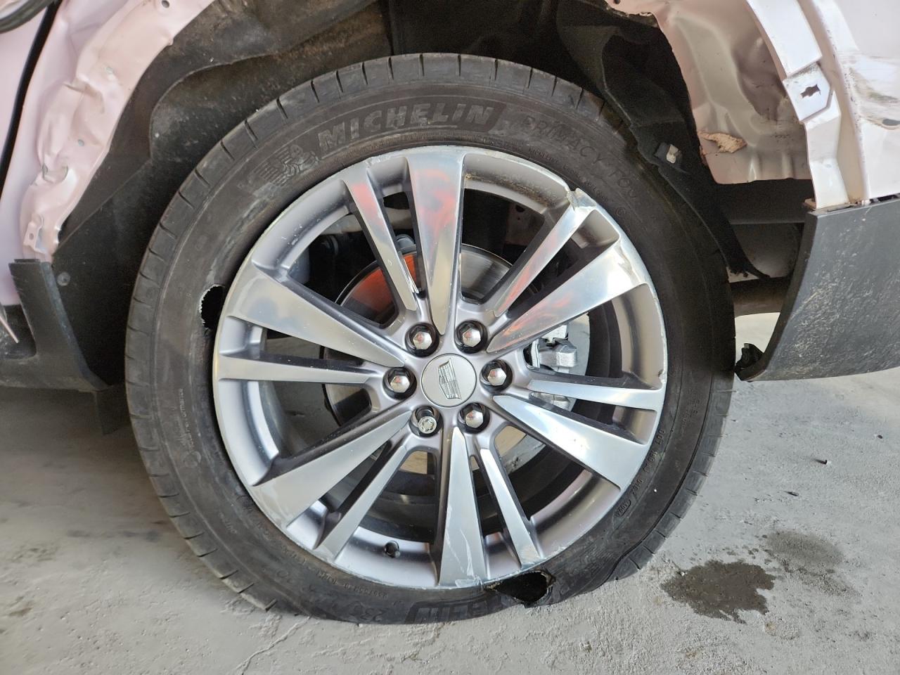 2025 Cadillac Xt5 Premium Luxury Pink vin: 1GYKNCR44SZ116604 Damage: Left Rear Wheel, Broken, Replacement Required