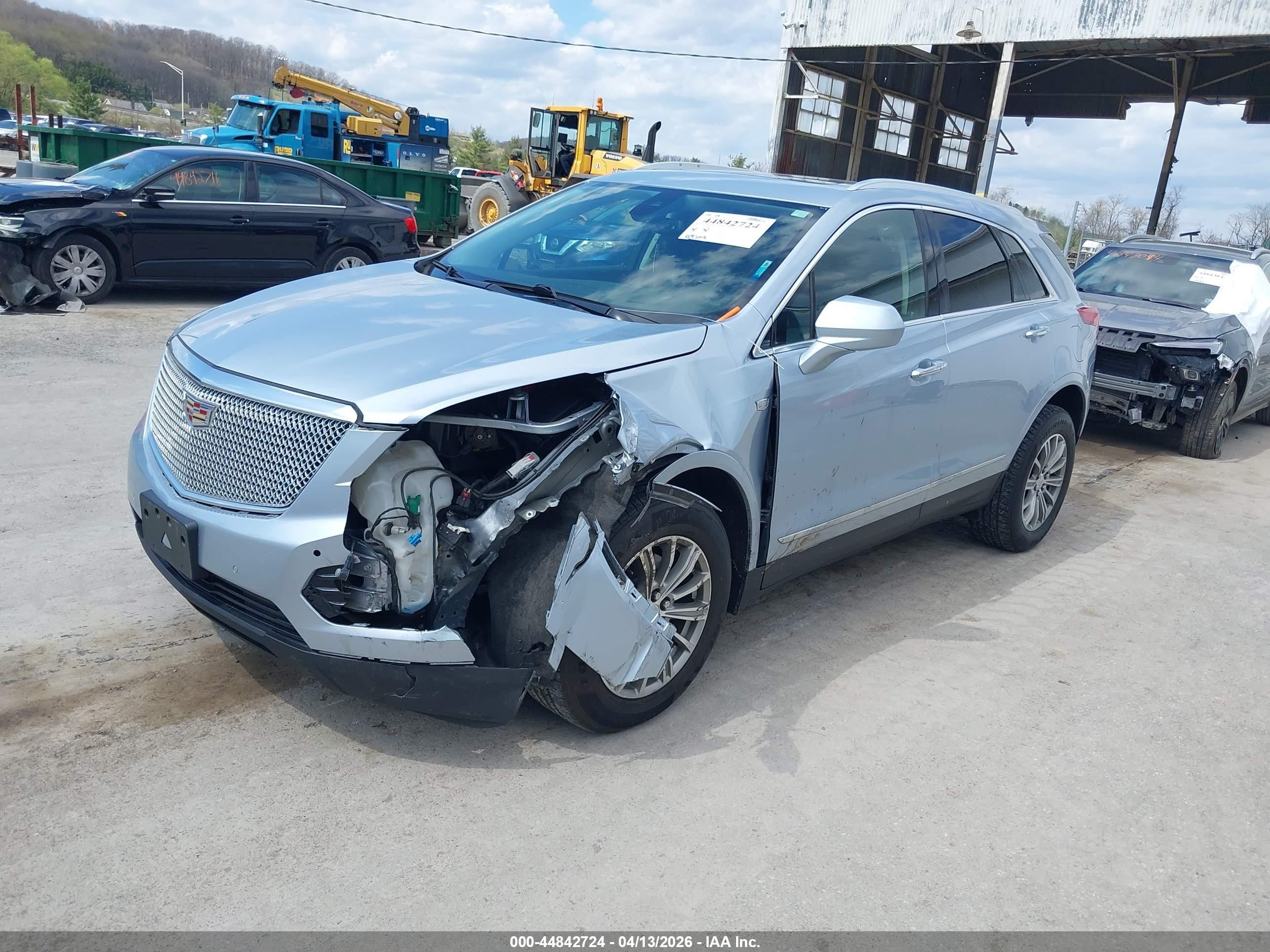 2017 Cadillac Xt5 Luxury Light Blue vin: 1GYKNDRS3HZ313275
