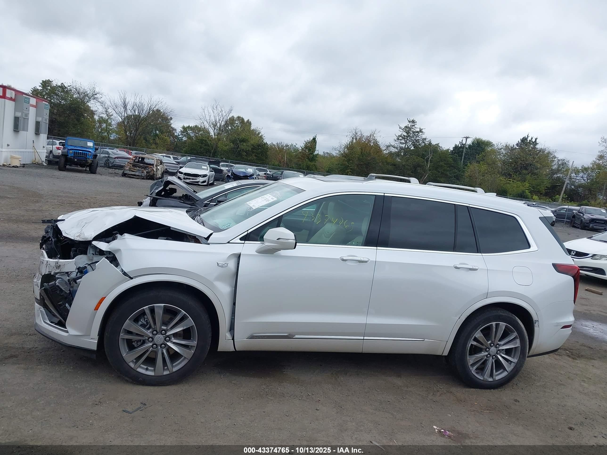 2022 Cadillac Xt6 Awd Premium Luxury White vin: 1GYKPDRS1NZ178108