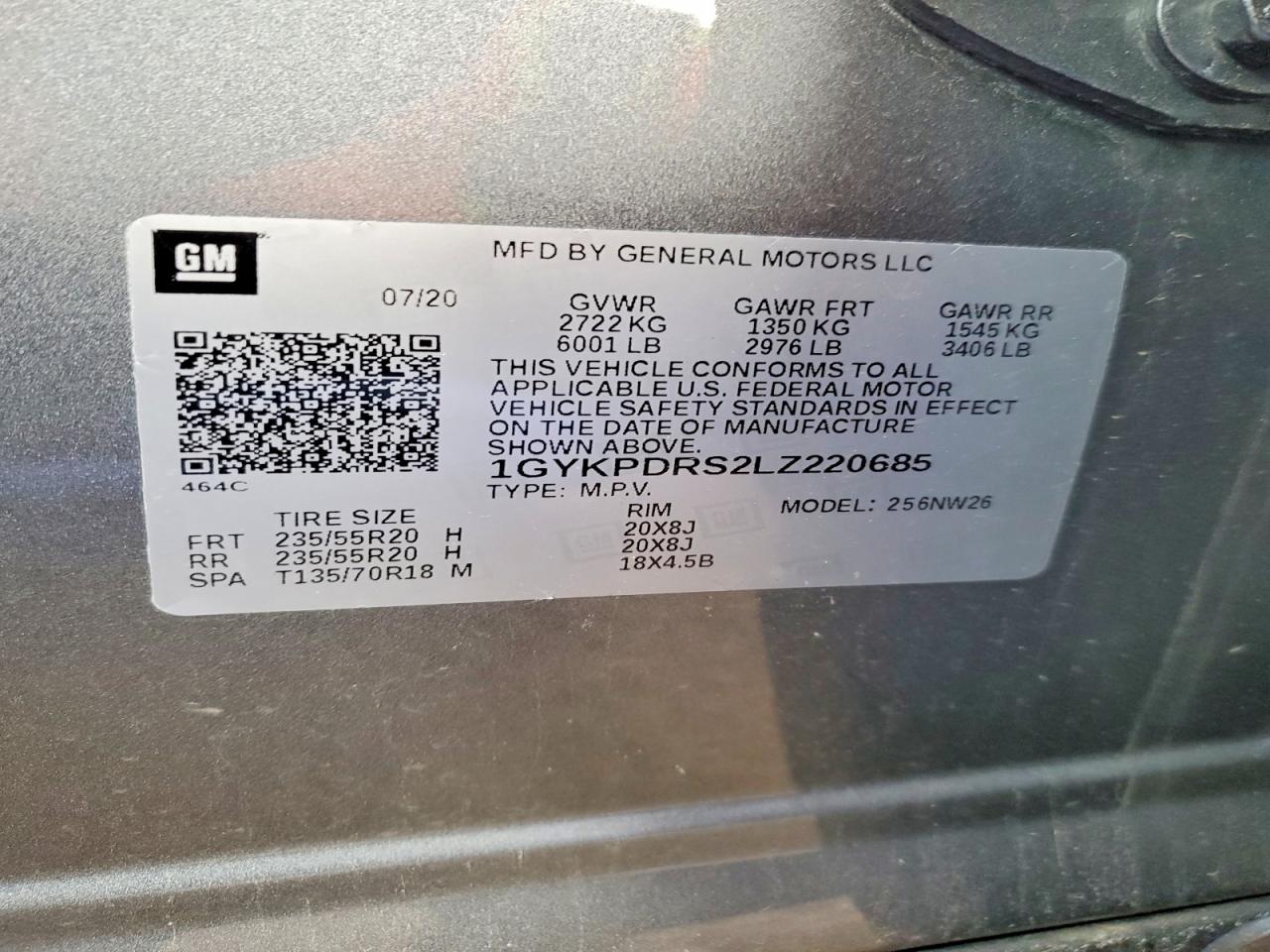 2020 Cadillac Xt6 Premium Luxury Silver vin: 1GYKPDRS2LZ220685