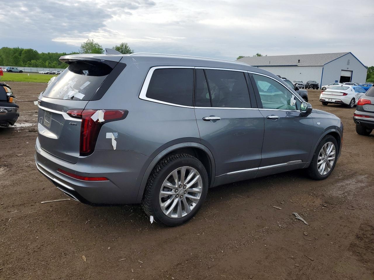 2020 Cadillac Xt6 Premium Luxury Silver vin: 1GYKPDRS2LZ220685