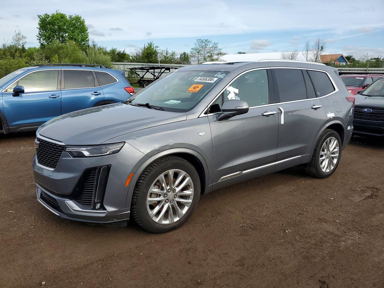 2020 Cadillac Xt6 Premium Luxury Silver vin: 1GYKPDRS2LZ220685