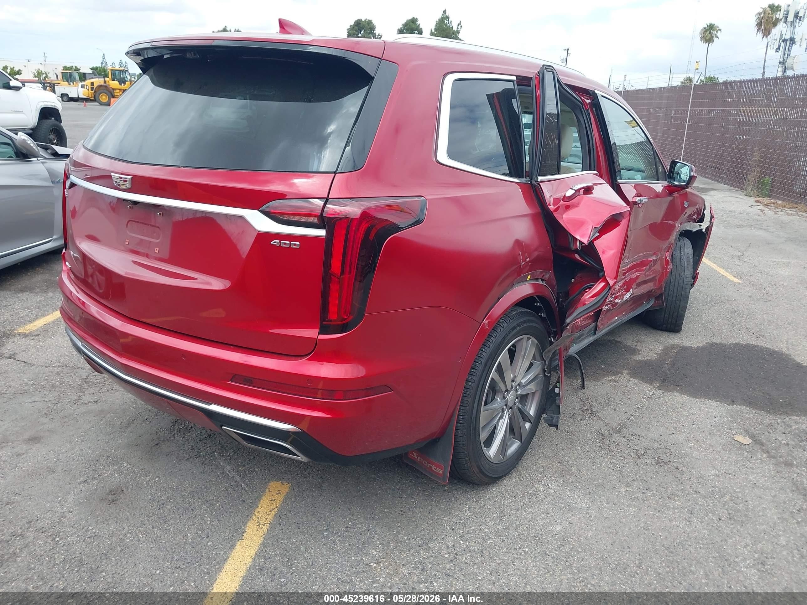 2021 Cadillac Xt6 Awd Premium Luxury Красный vin: 1GYKPDRS6MZ206015