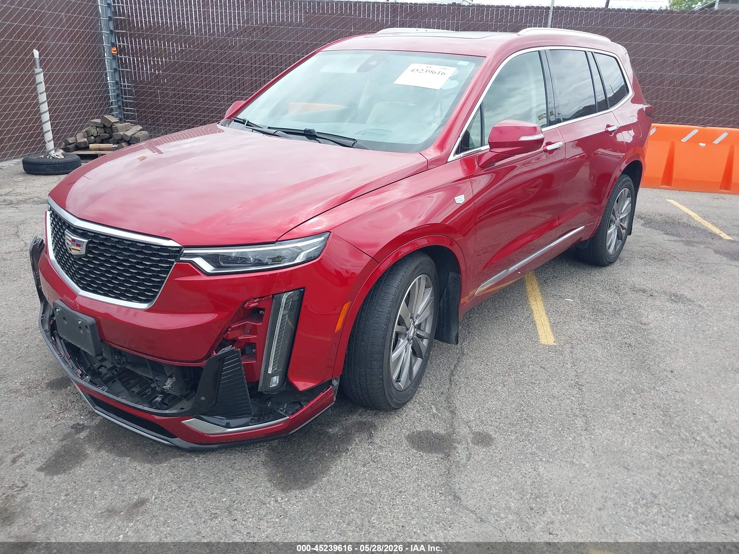 2021 Cadillac Xt6 Awd Premium Luxury Красный vin: 1GYKPDRS6MZ206015