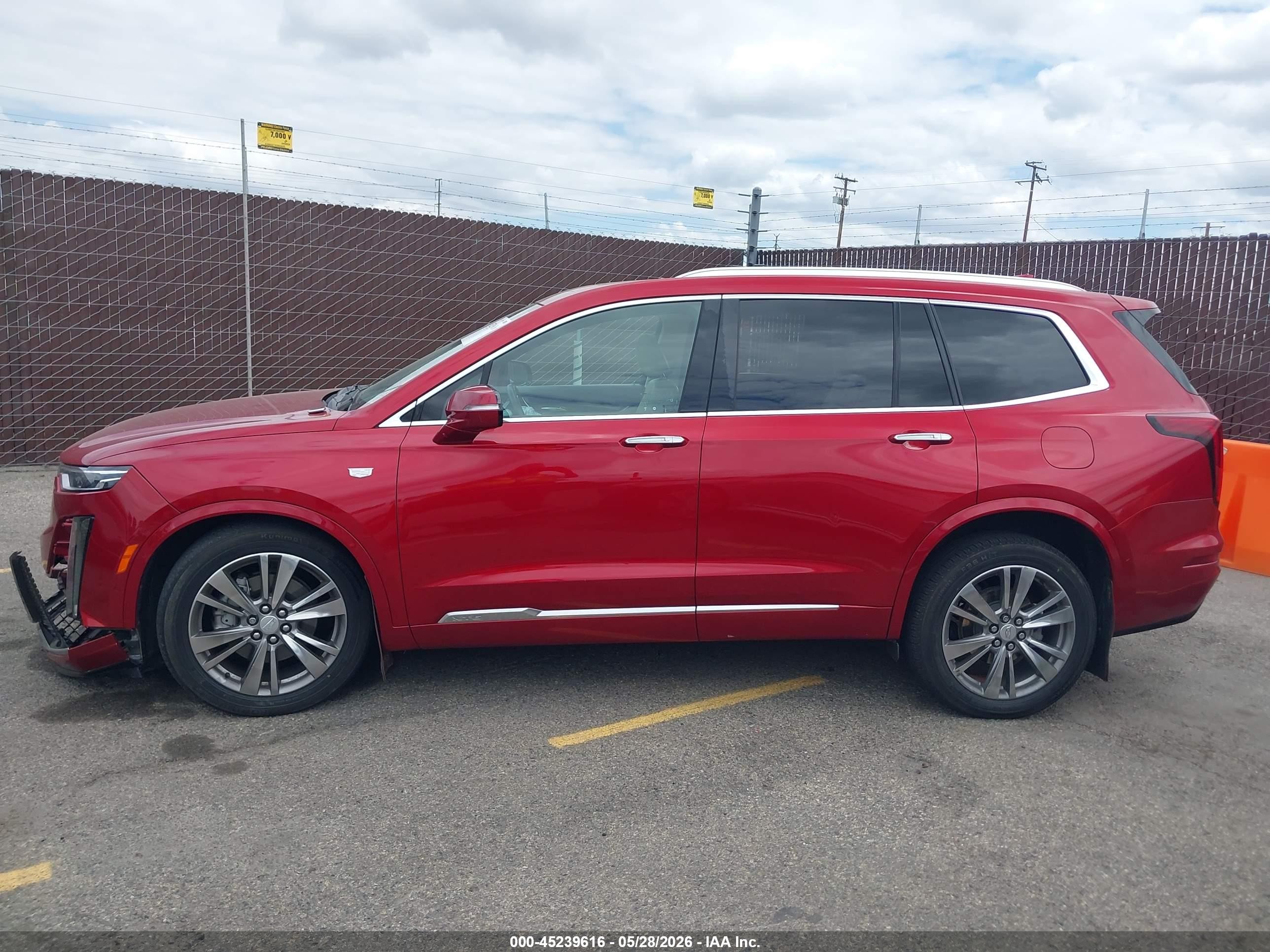 2021 Cadillac Xt6 Awd Premium Luxury Красный vin: 1GYKPDRS6MZ206015