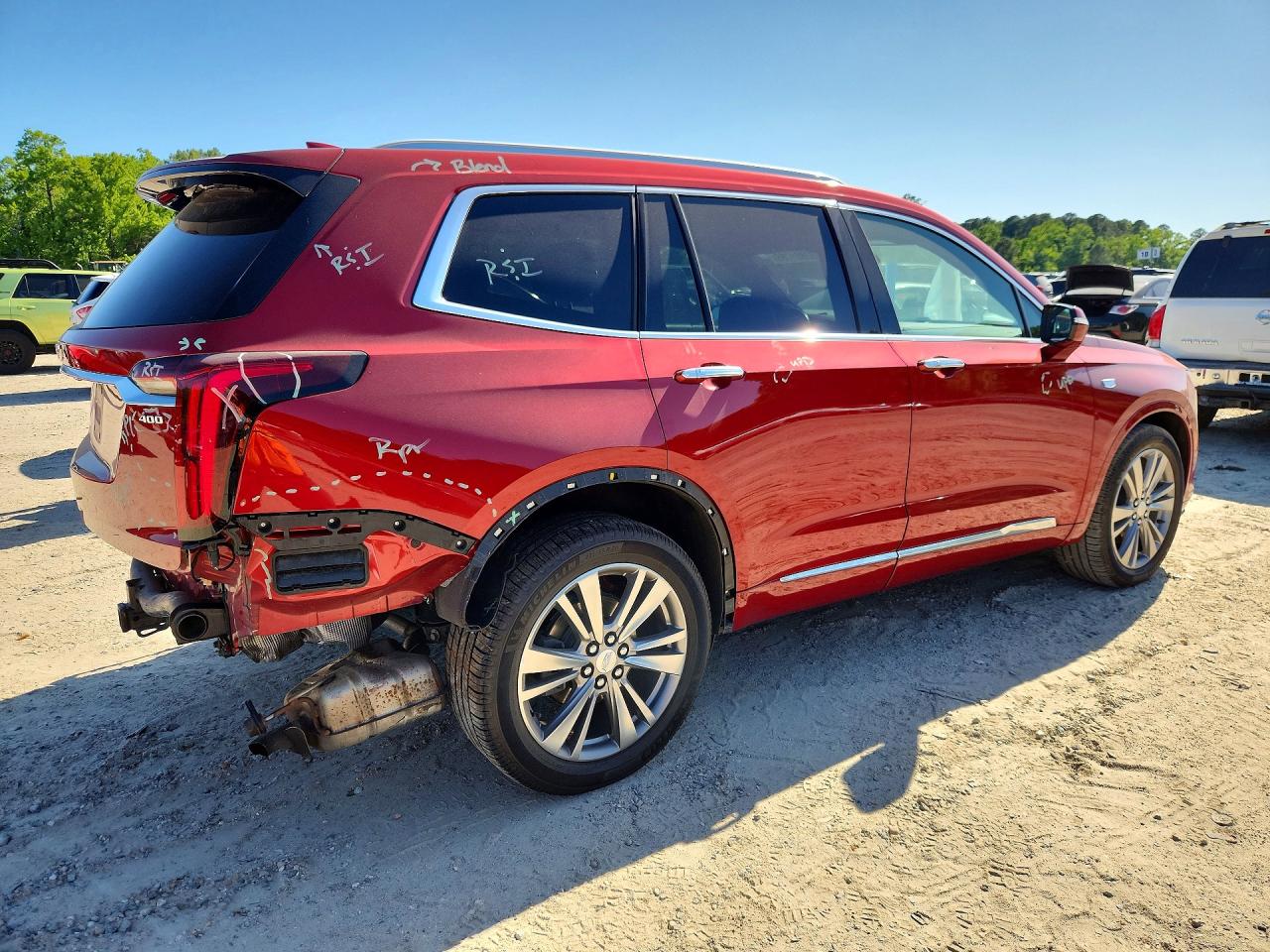 2021 Cadillac Xt6 Premium Luxury Red vin: 1GYKPDRS7MZ232347