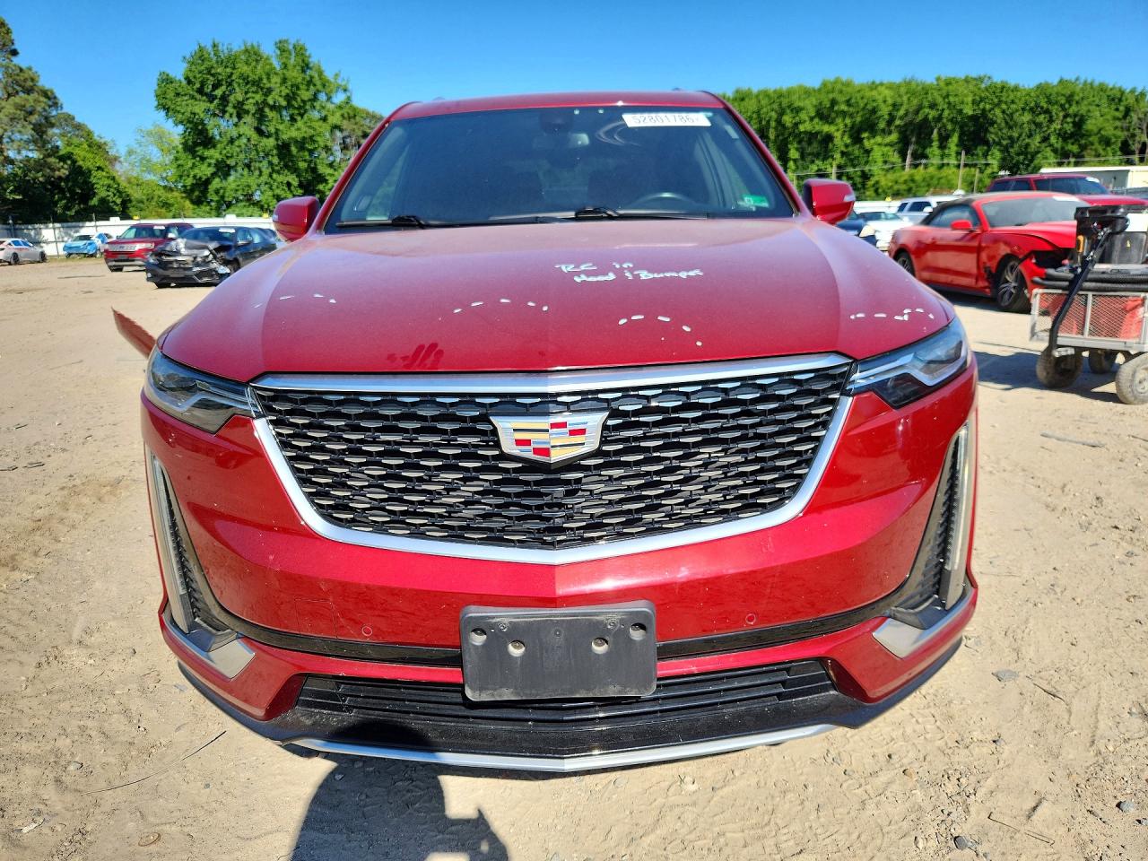 2021 Cadillac Xt6 Premium Luxury Red vin: 1GYKPDRS7MZ232347