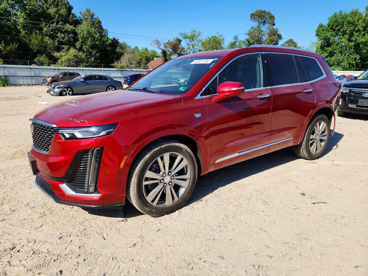 2021 Cadillac Xt6 Premium Luxury Красный vin: 1GYKPDRS7MZ232347