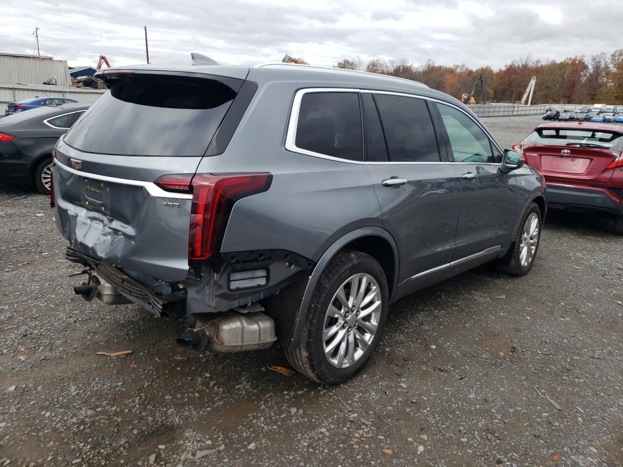 2020 Cadillac Xt6 Premium Luxury Gray vin: 1GYKPDRS8LZ136306