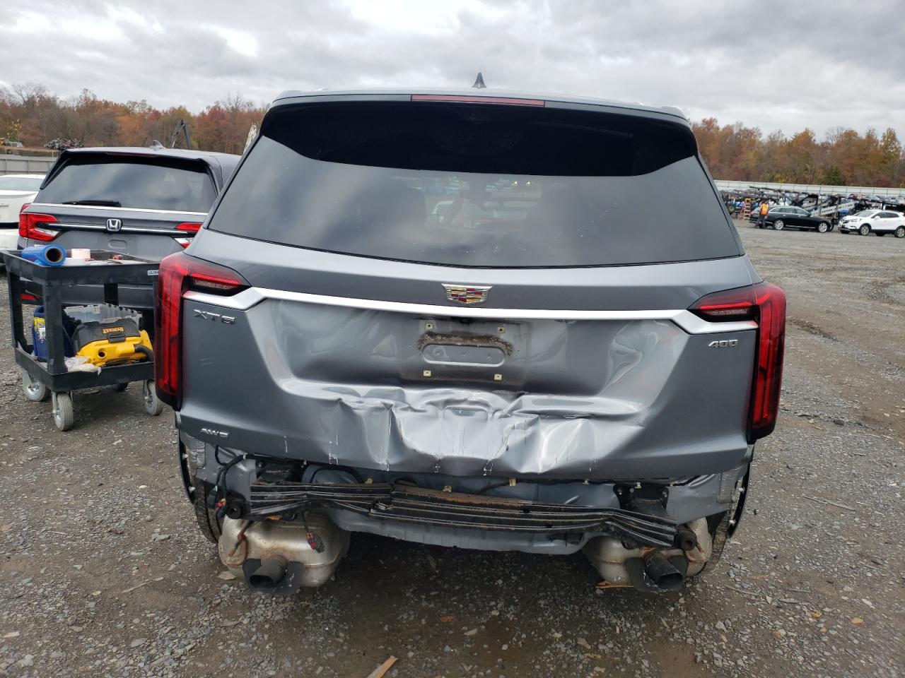 2020 Cadillac Xt6 Premium Luxury Gray vin: 1GYKPDRS8LZ136306