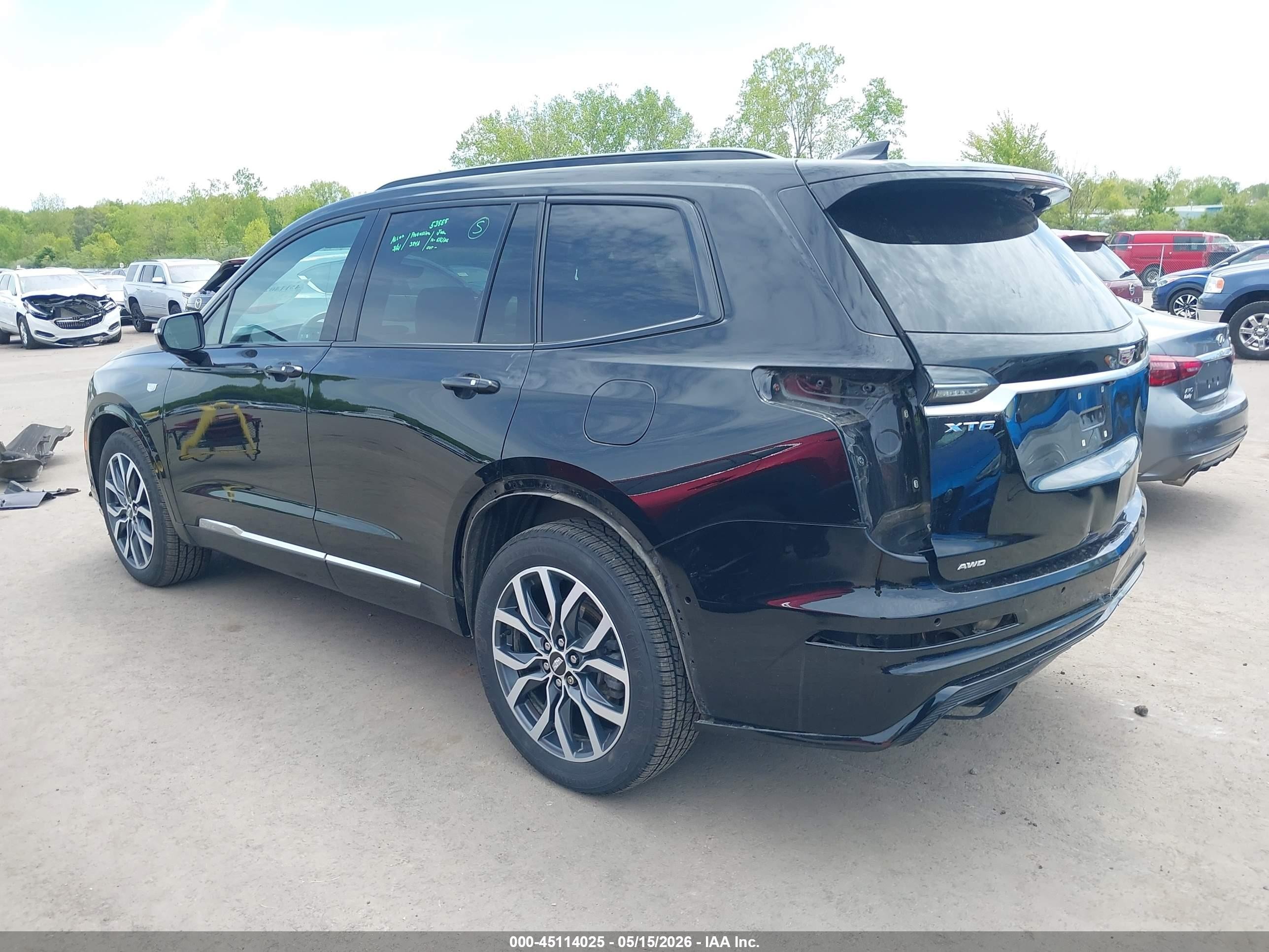 2021 Cadillac Xt6 Awd Sport Black vin: 1GYKPHRS3MZ184188