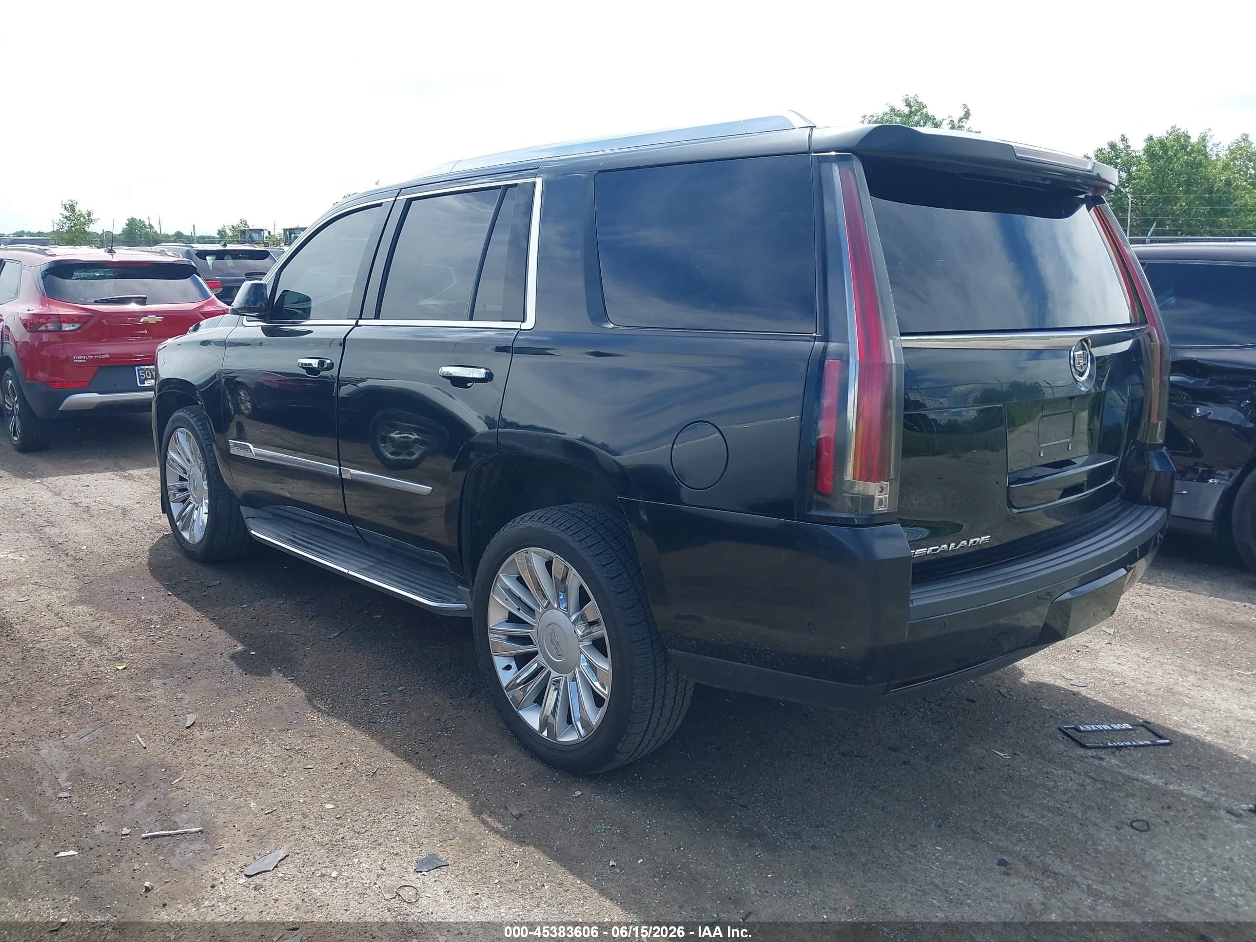 2015 Cadillac Escalade Luxury Black vin: 1GYS3BKJ0FR276792