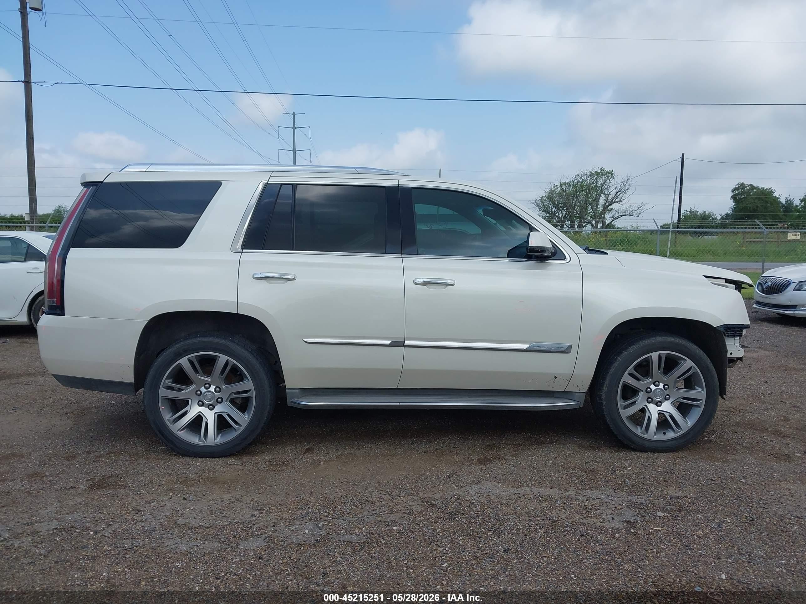 2015 Cadillac Escalade Luxury White vin: 1GYS3BKJ1FR181075