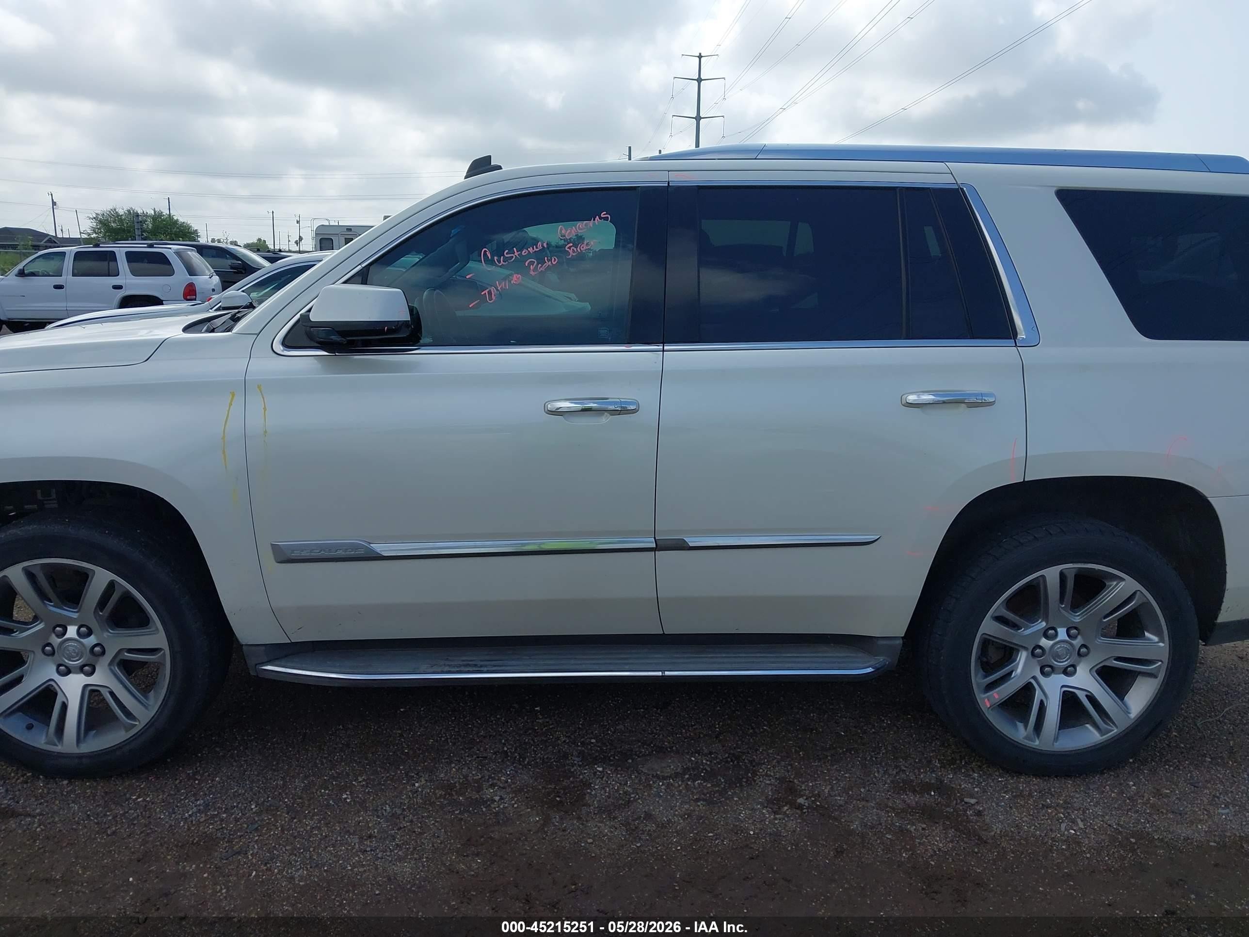 2015 Cadillac Escalade Luxury White vin: 1GYS3BKJ1FR181075