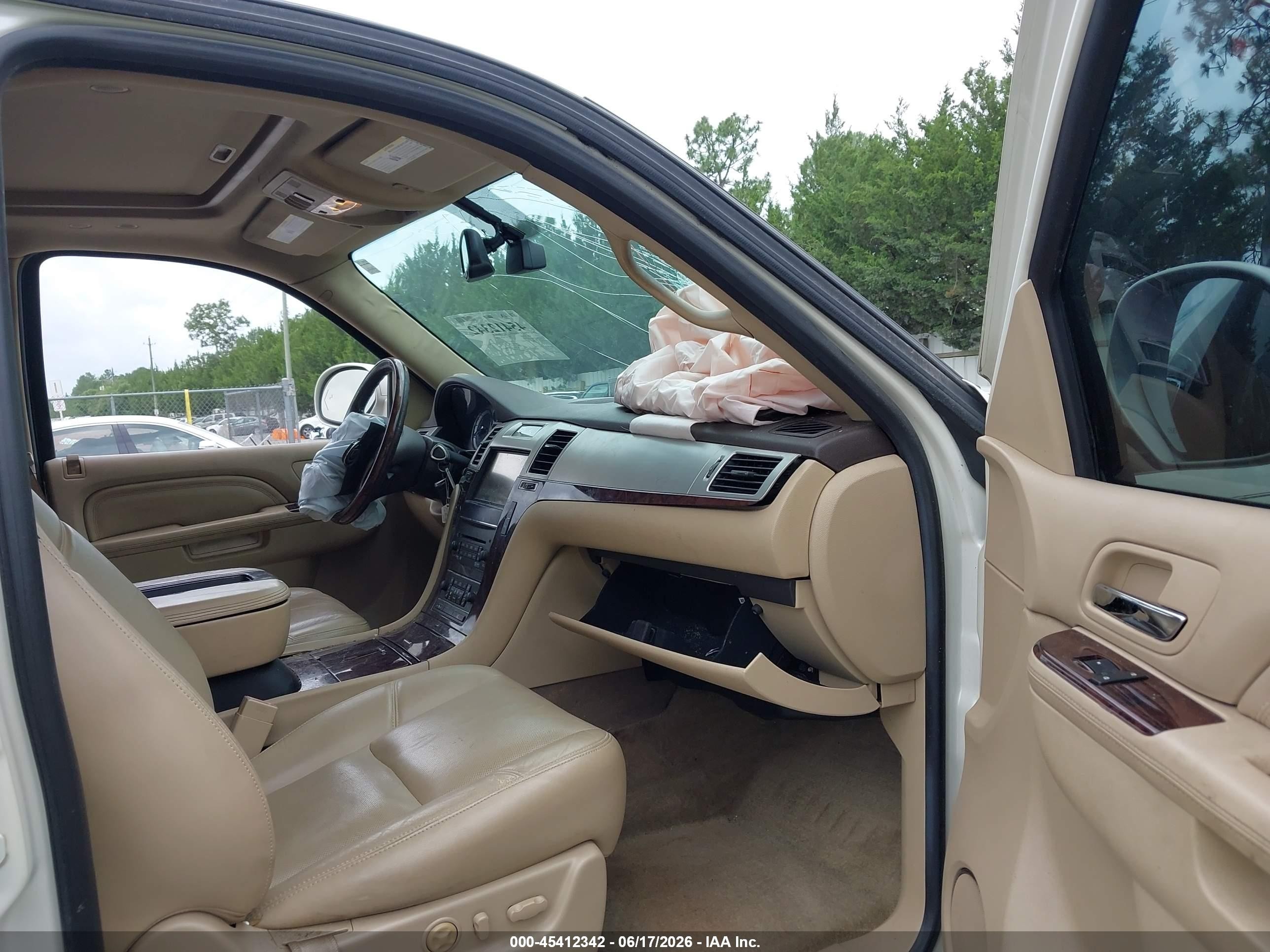 2014 Cadillac Escalade Esv Luxury White vin: 1GYS3HEF8ER225646