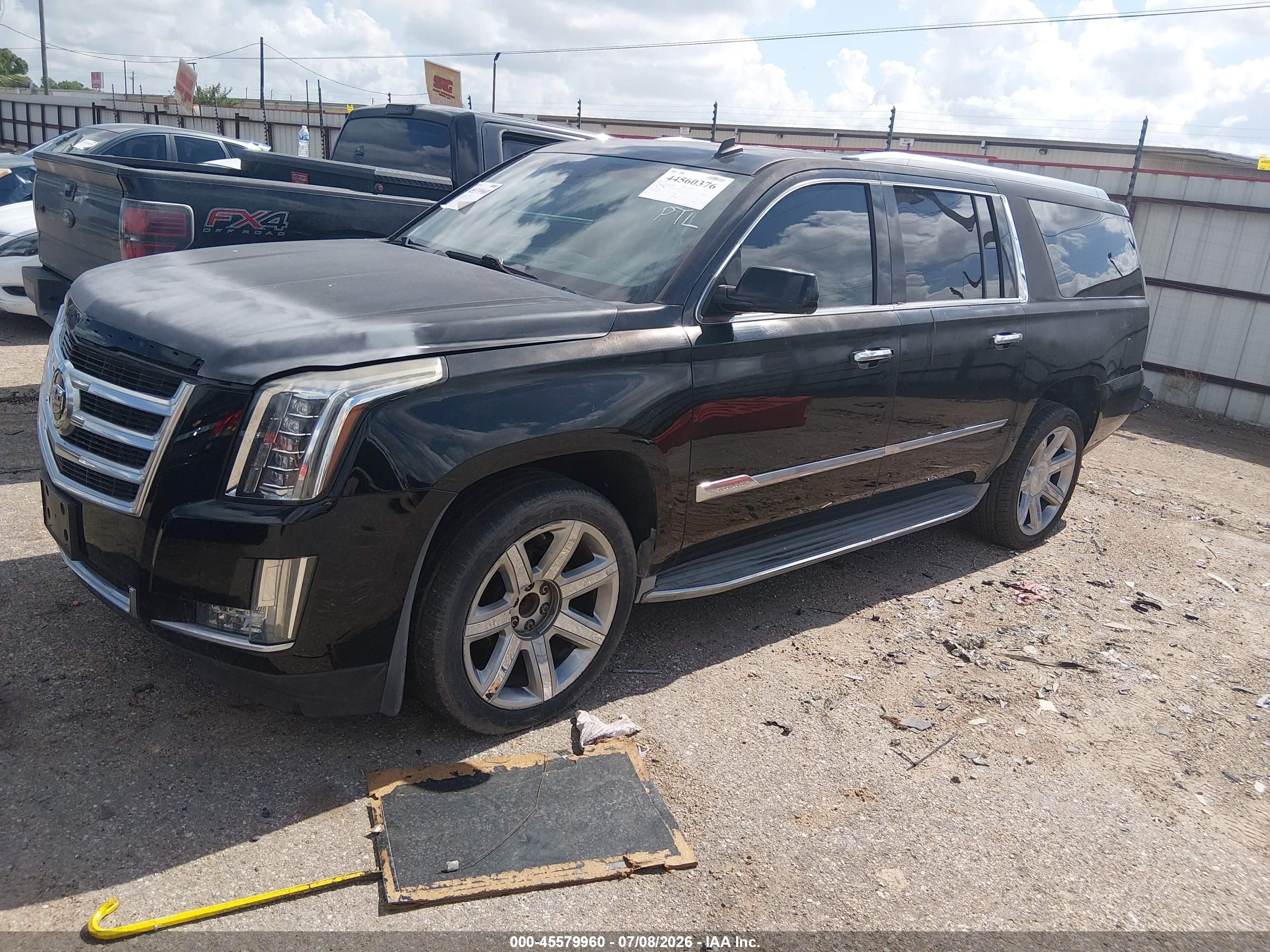 2015 Cadillac Escalade Esv Luxury Black vin: 1GYS3HKJ5FR227283