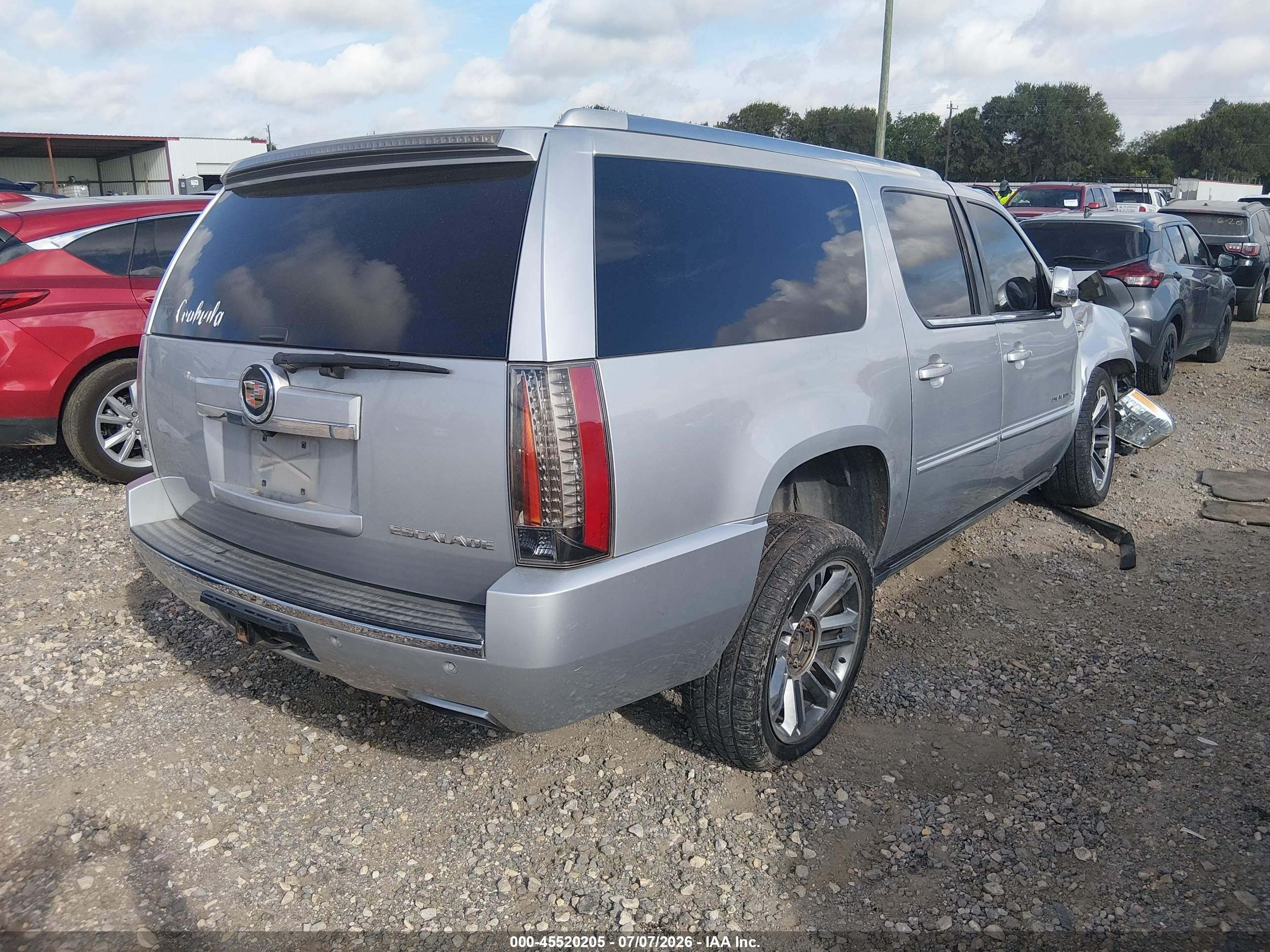 2013 Cadillac Escalade Esv Premium Серебряный vin: 1GYS3JEF7DR164909