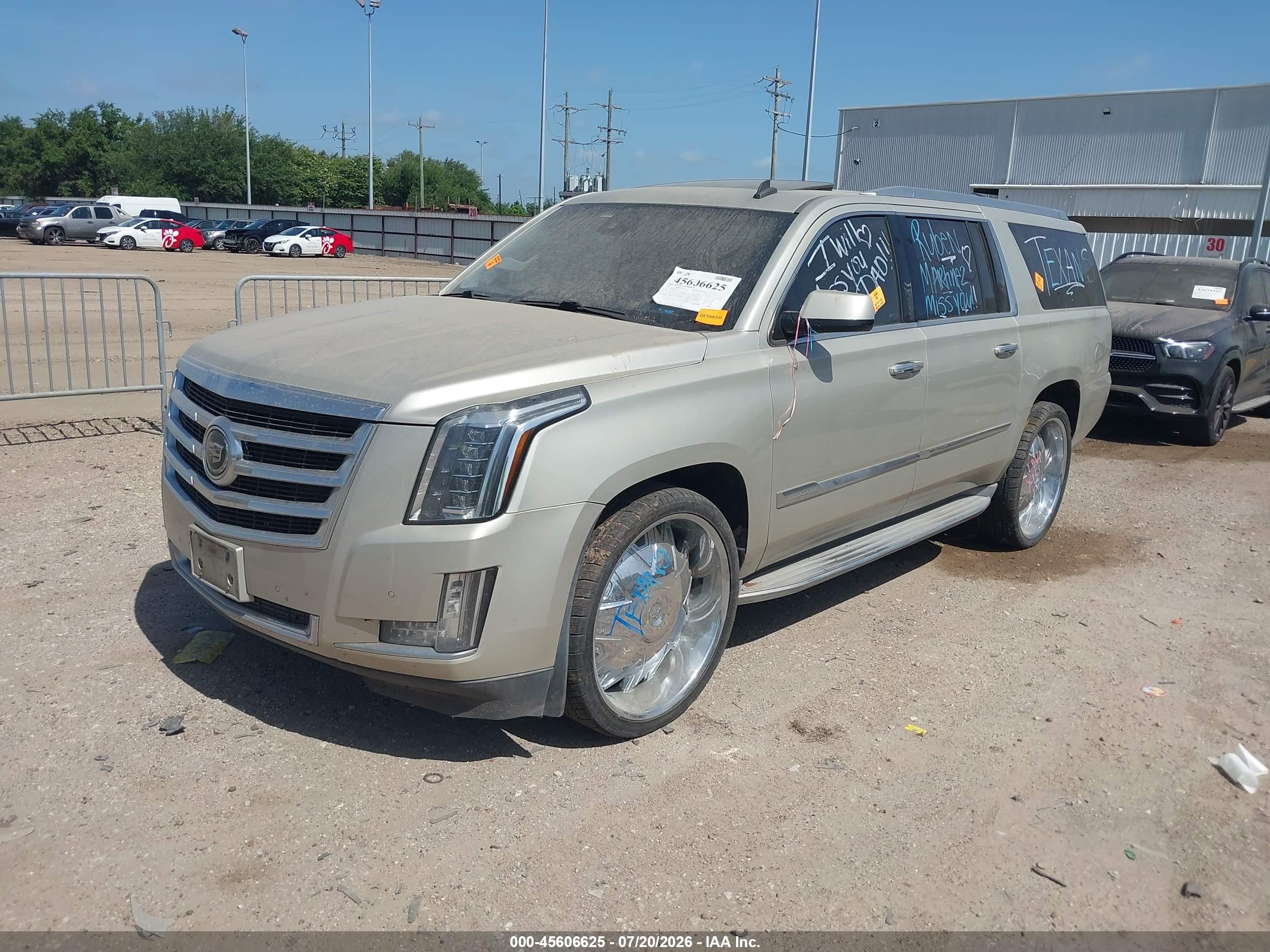 2015 Cadillac Escalade Esv Premium Tan vin: 1GYS3JKJ9FR205102