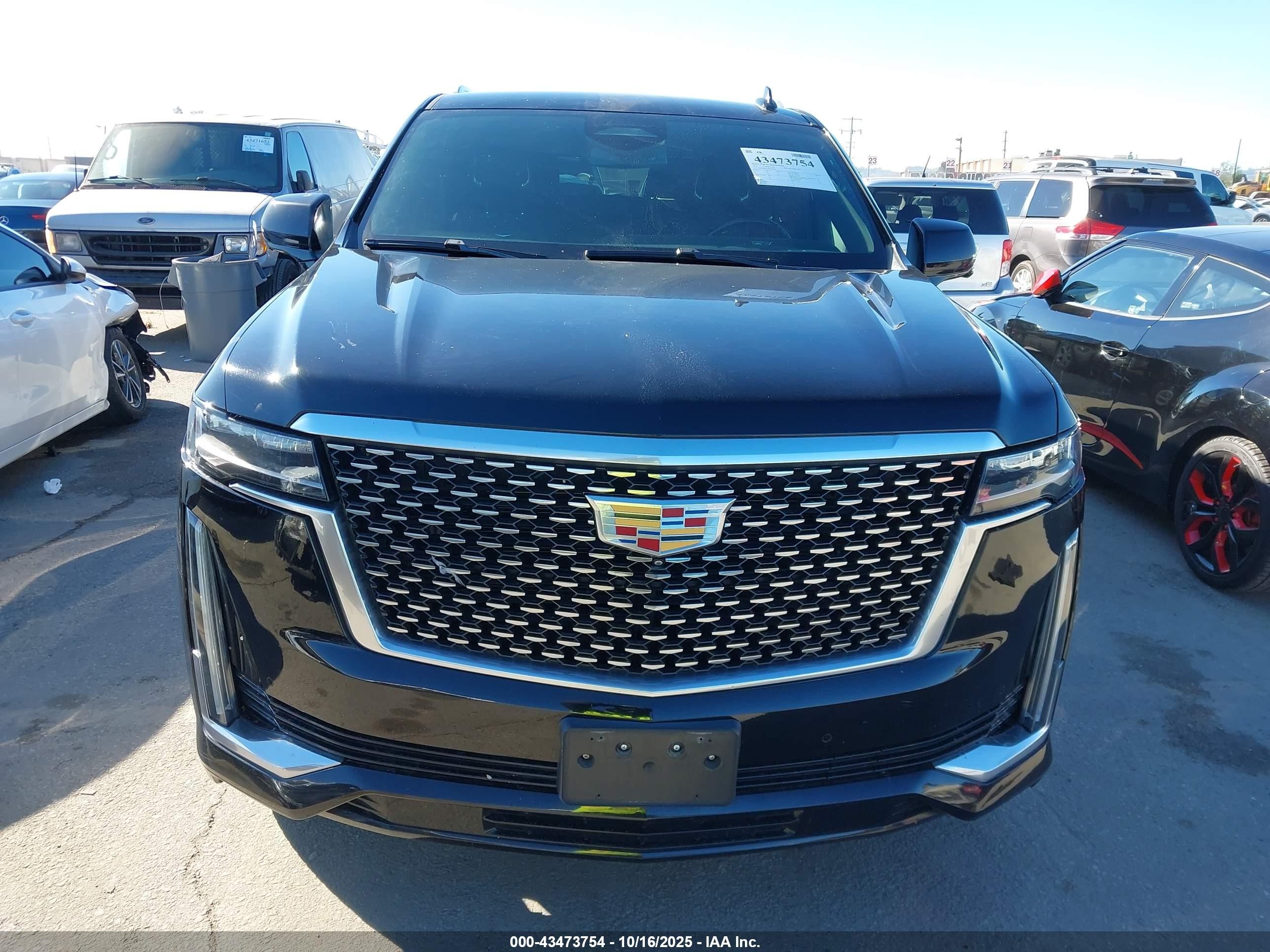 2021 Cadillac Escalade Esv 2wd Luxury Black vin: 1GYS3JKL3MR358587