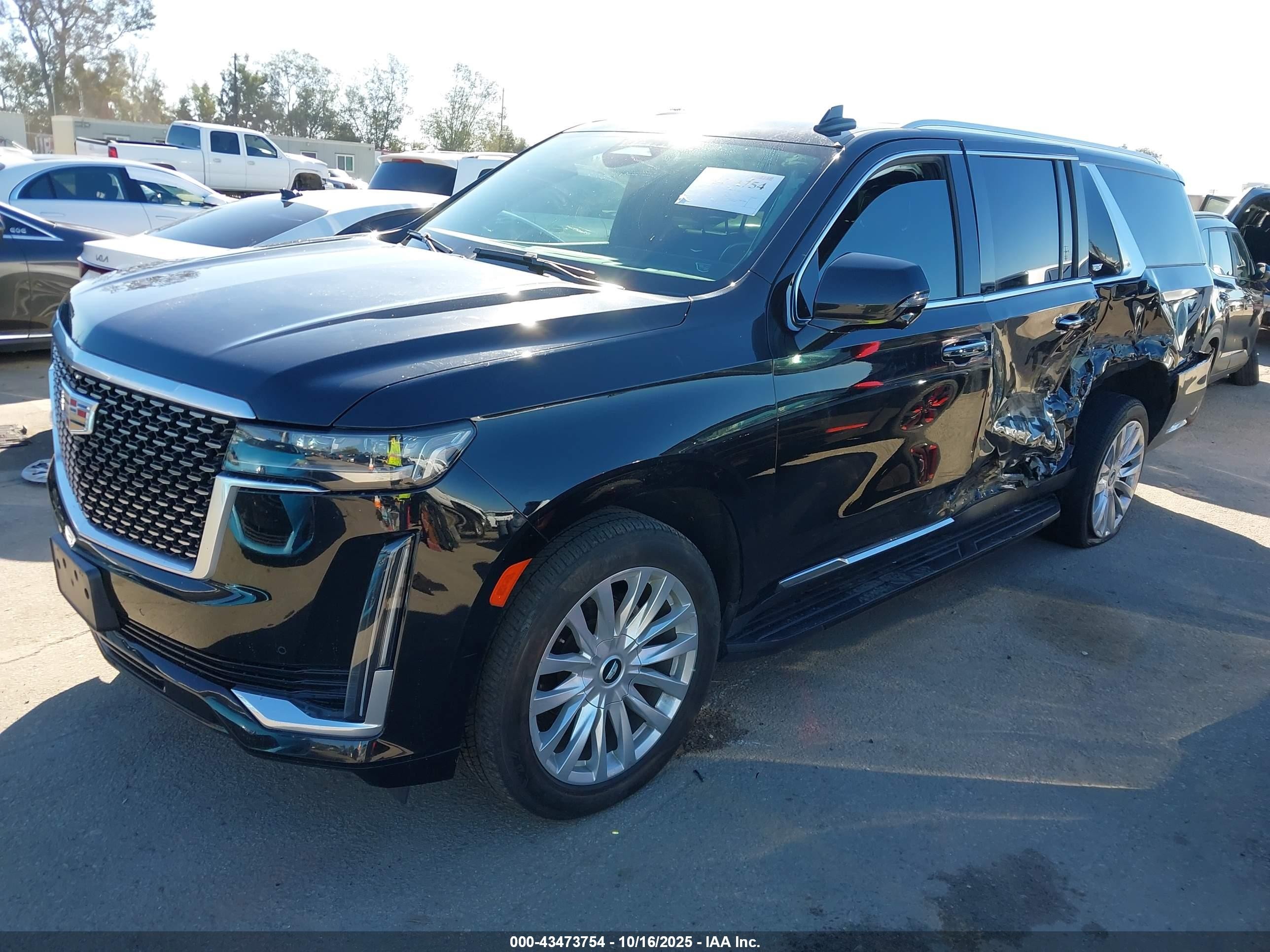 2021 Cadillac Escalade Esv 2wd Luxury Black vin: 1GYS3JKL3MR358587