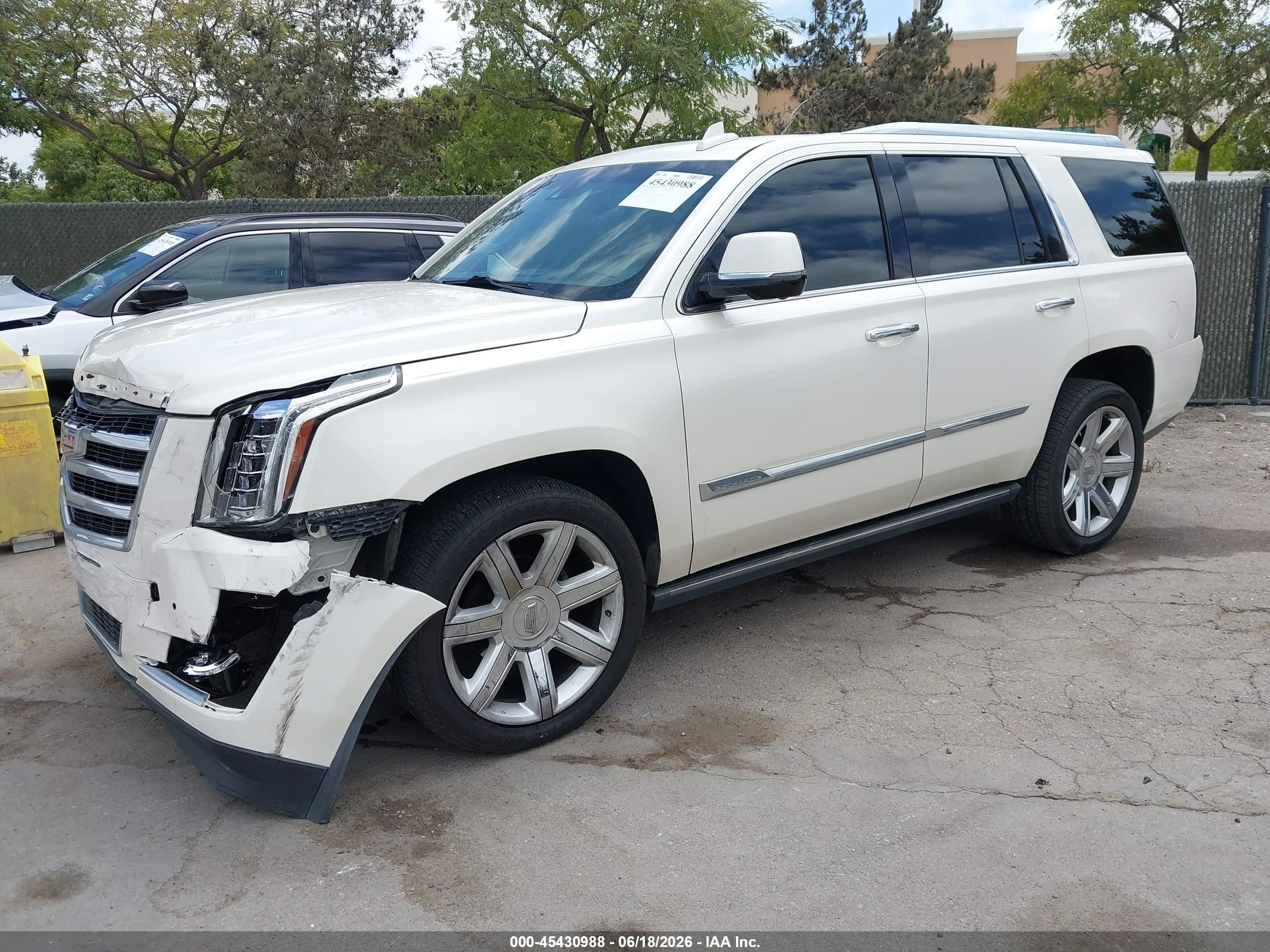 2015 Cadillac Escalade Premium Белый vin: 1GYS3NKJ4FR515634