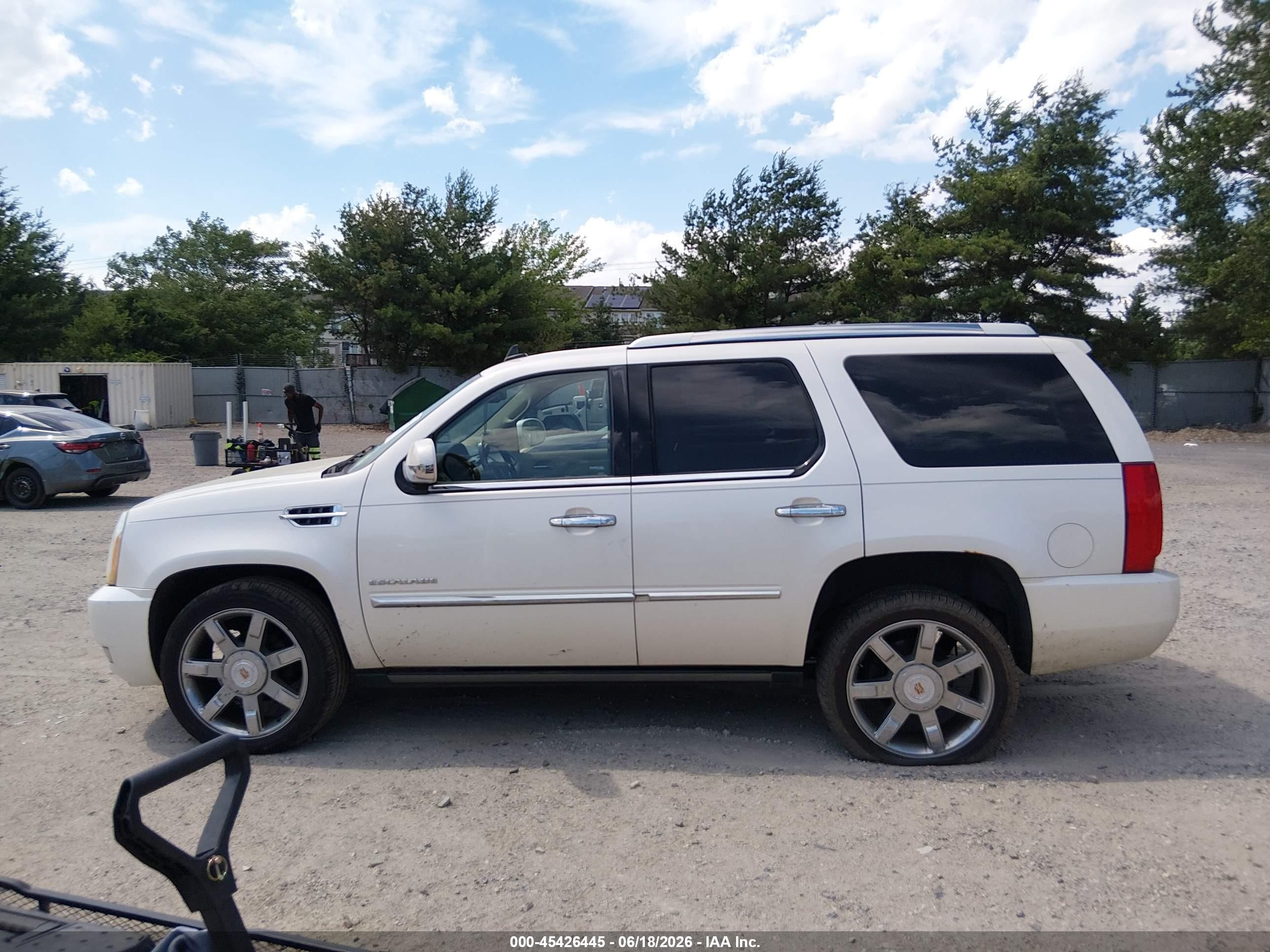 2013 Cadillac Escalade Luxury White vin: 1GYS4BEF9DR144986