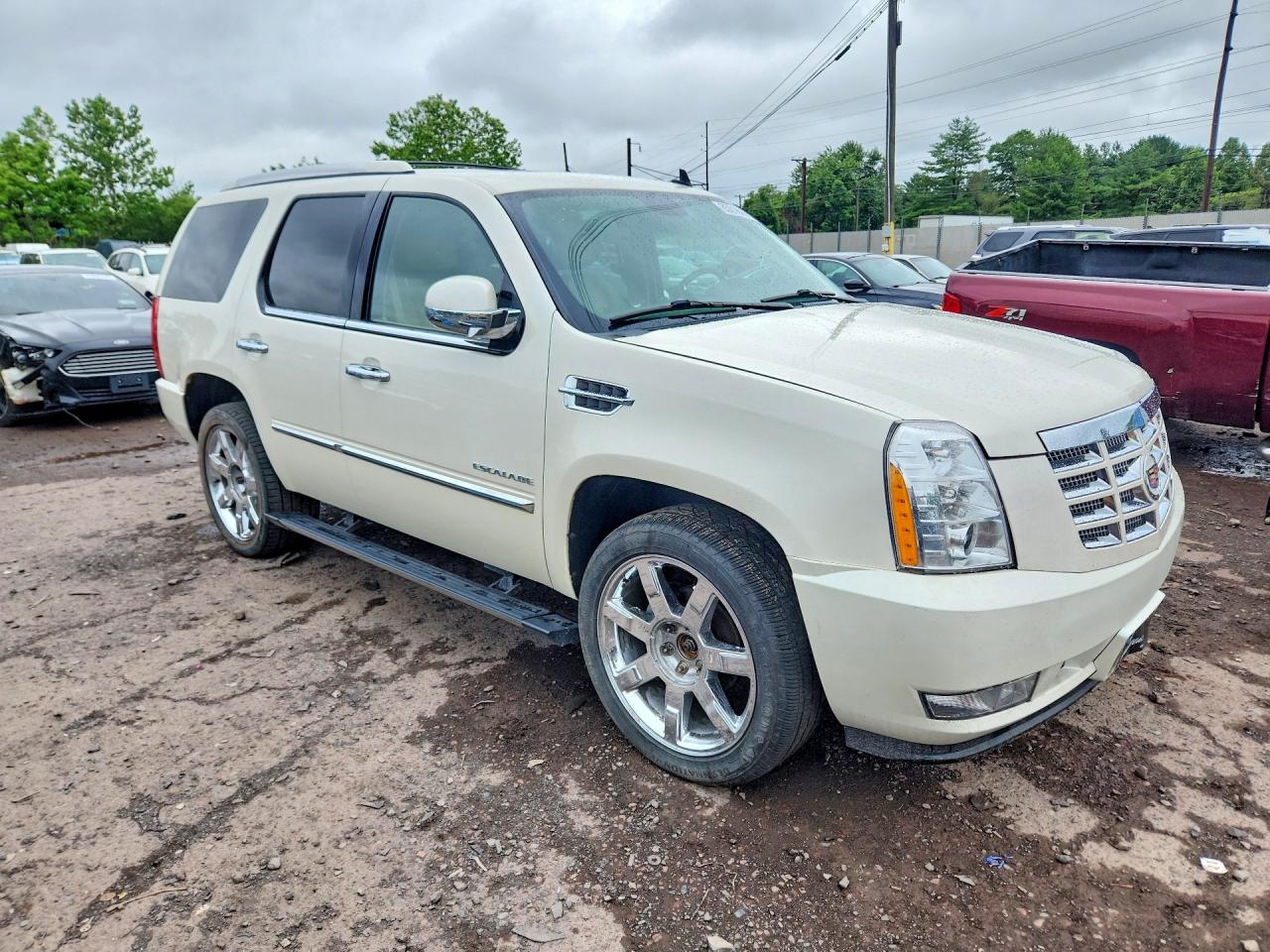 2014 Cadillac Escalade Luxury Белый vin: 1GYS4BEFXER216313