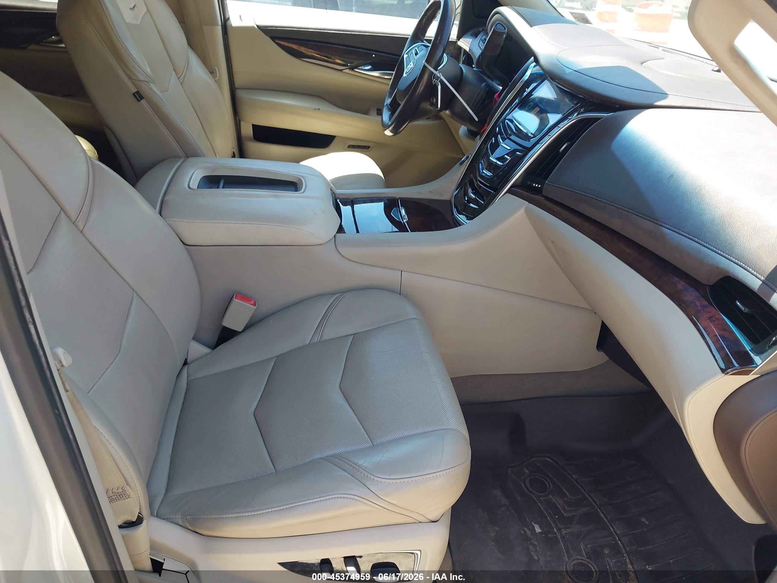 2015 Cadillac Escalade Luxury White vin: 1GYS4BKJ0FR216864