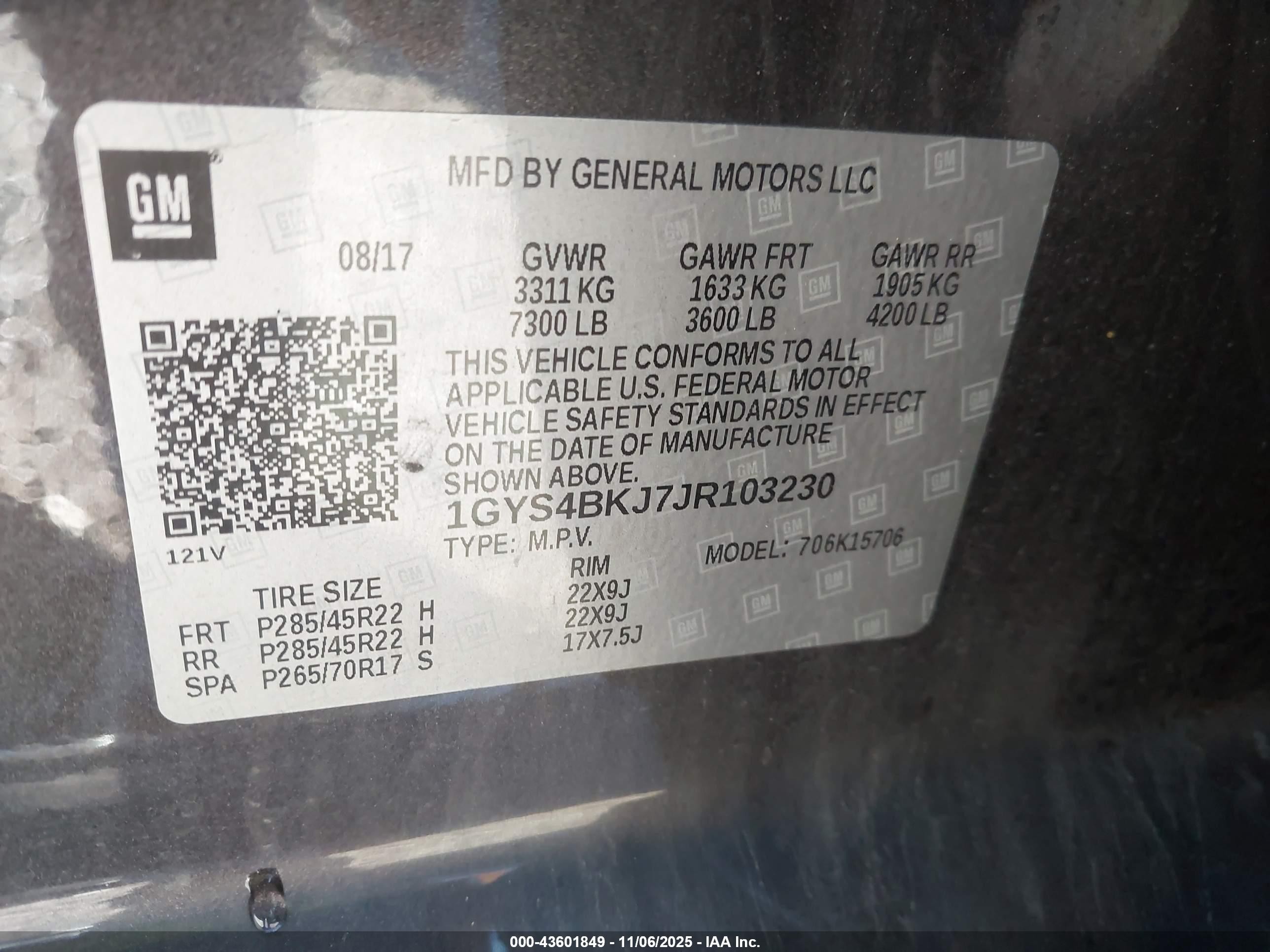 2018 Cadillac Escalade Luxury Черный vin: 1GYS4BKJ7JR103230