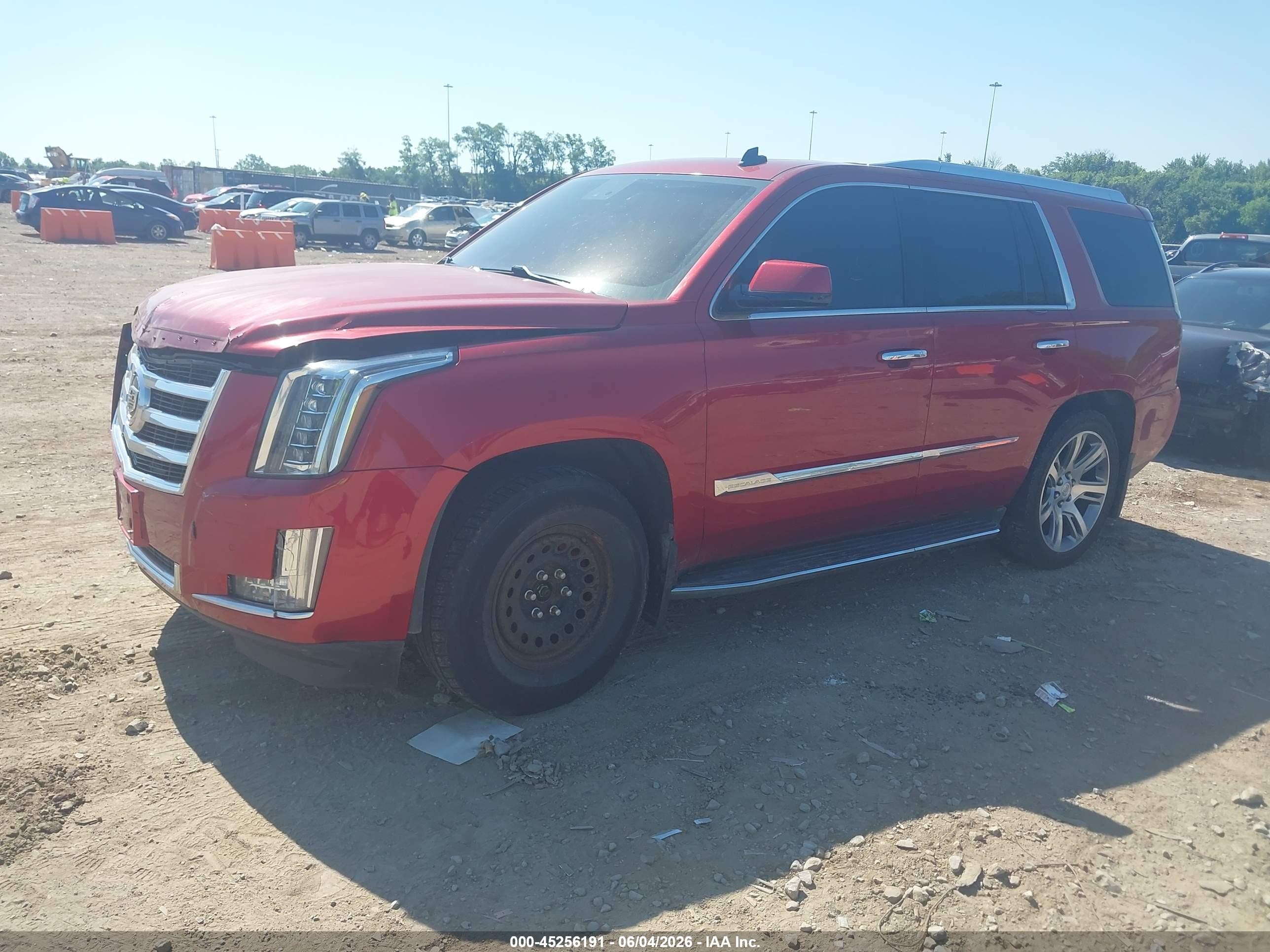 2015 Cadillac Escalade Luxury Red vin: 1GYS4BKJXFR176132