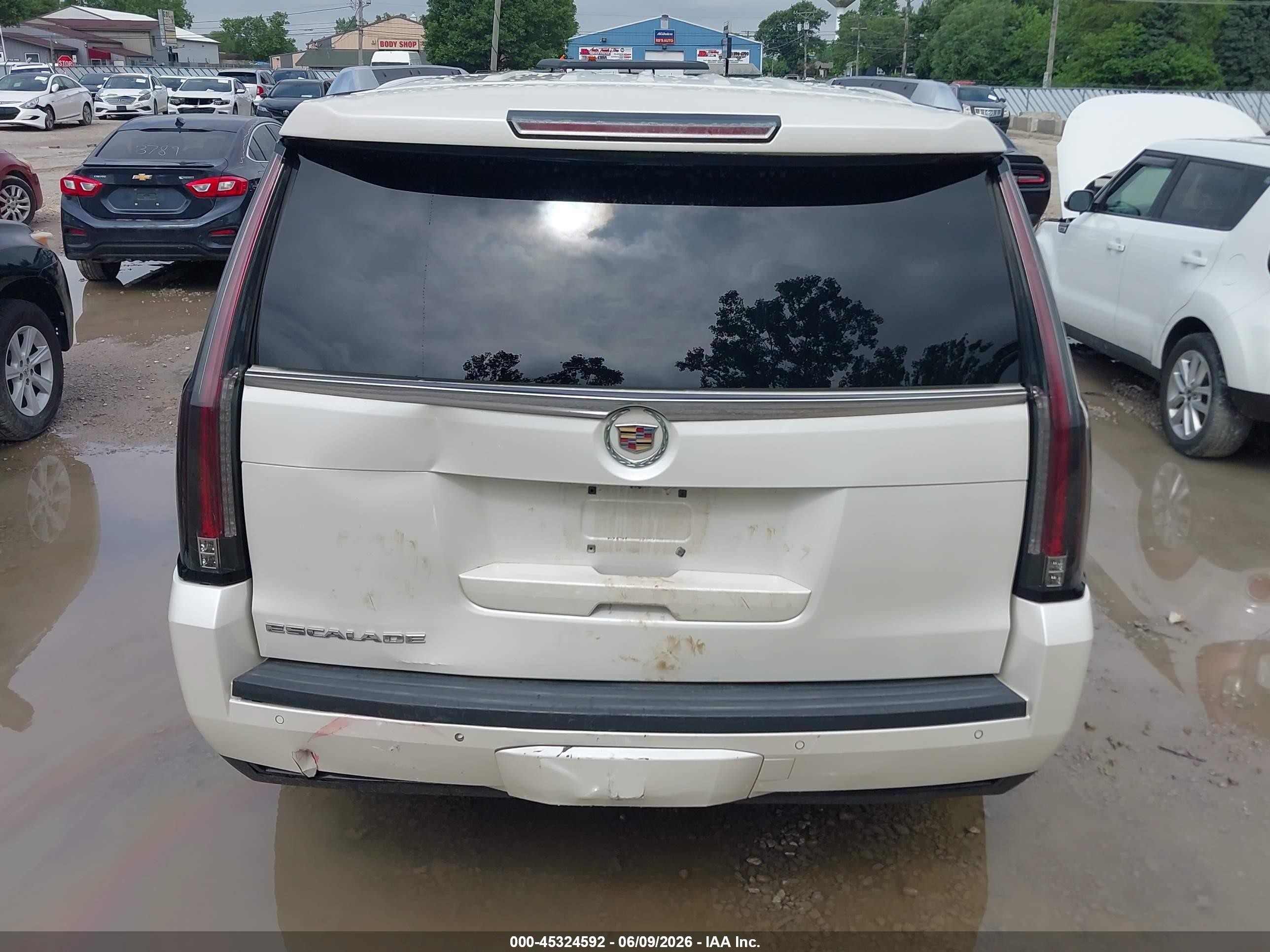 2015 Cadillac Escalade Premium Белый vin: 1GYS4CKJ4FR277415