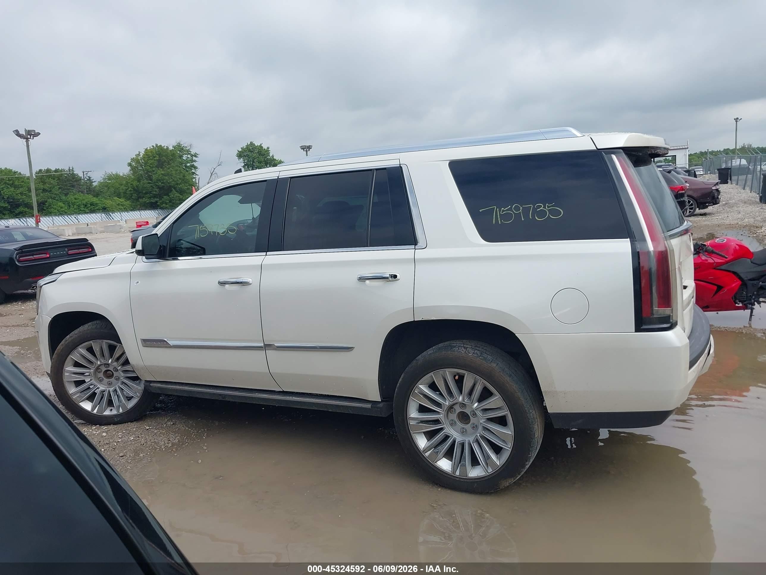 2015 Cadillac Escalade Premium Белый vin: 1GYS4CKJ4FR277415