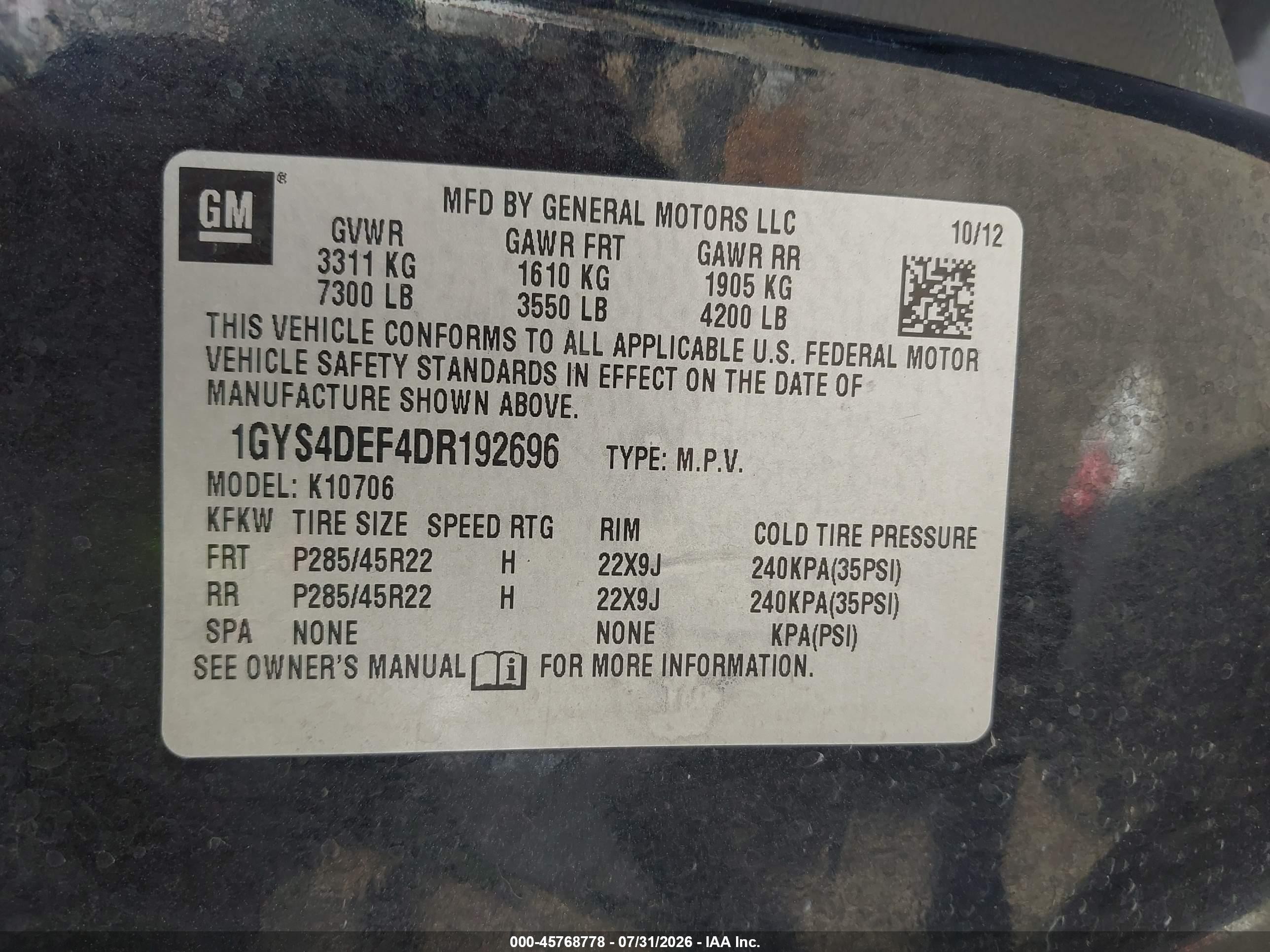 2013 Cadillac Escalade Platinum Edition Black vin: 1GYS4DEF4DR192696