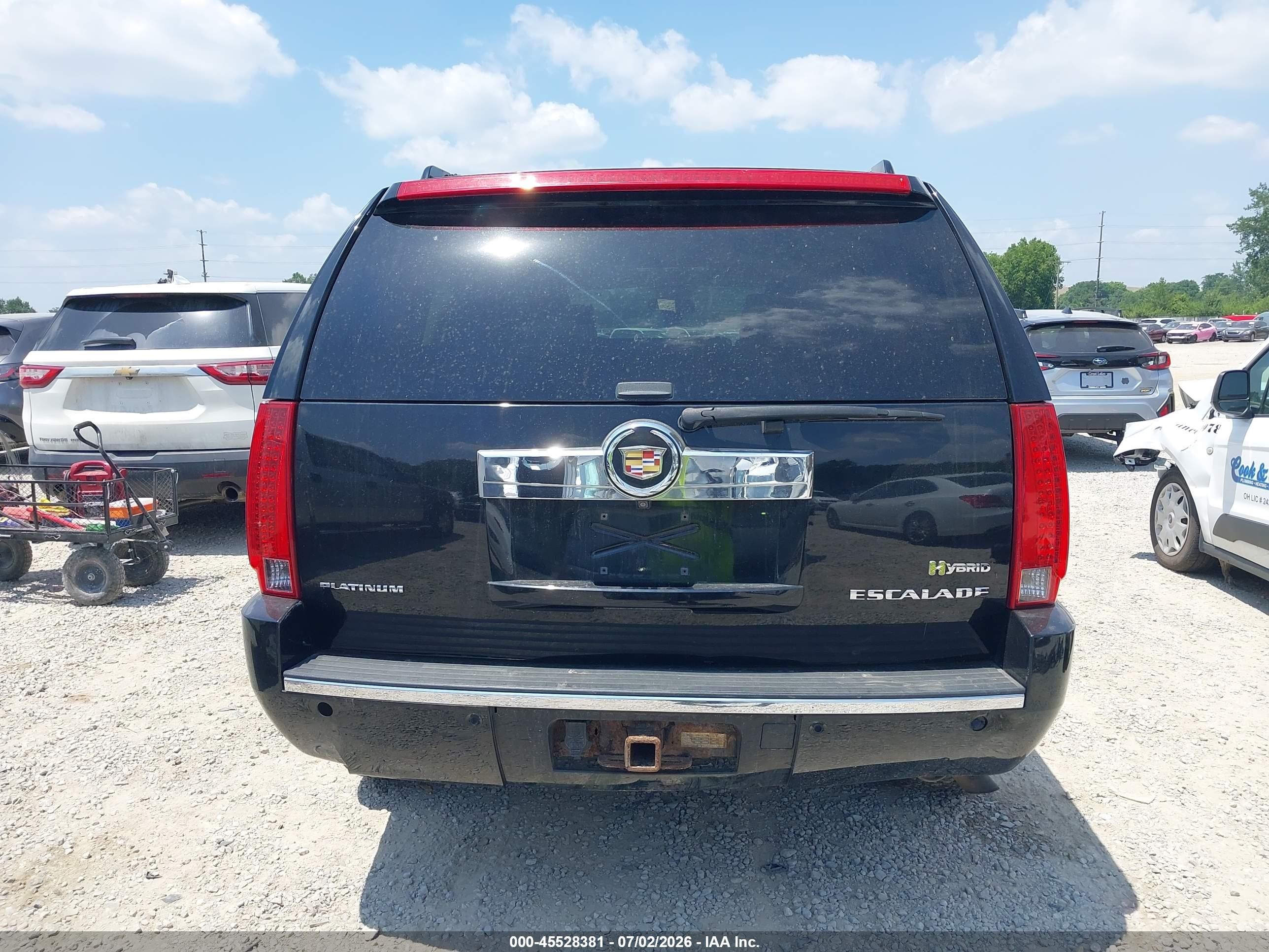2012 Cadillac Escalade Hybrid Platinum Edition Dark Brown vin: 1GYS4FEJ2CR181811