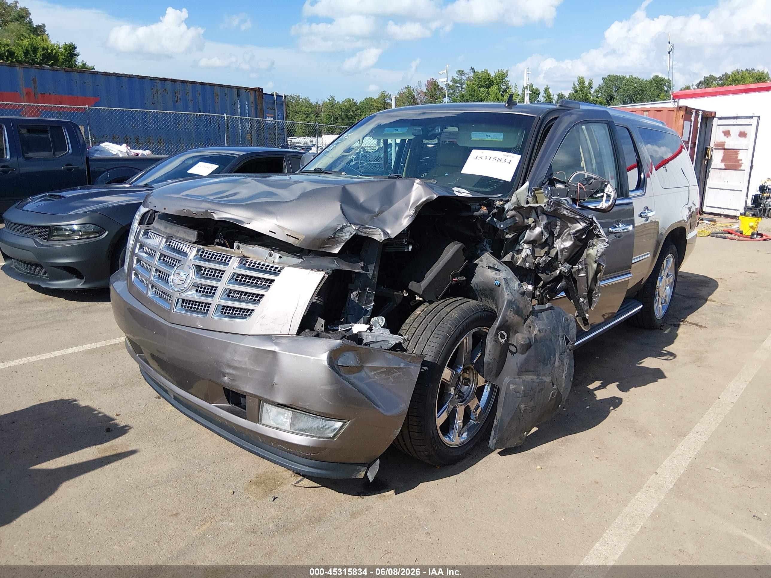 2012 Cadillac Escalade Esv Luxury Gray vin: 1GYS4HEF4CR184698