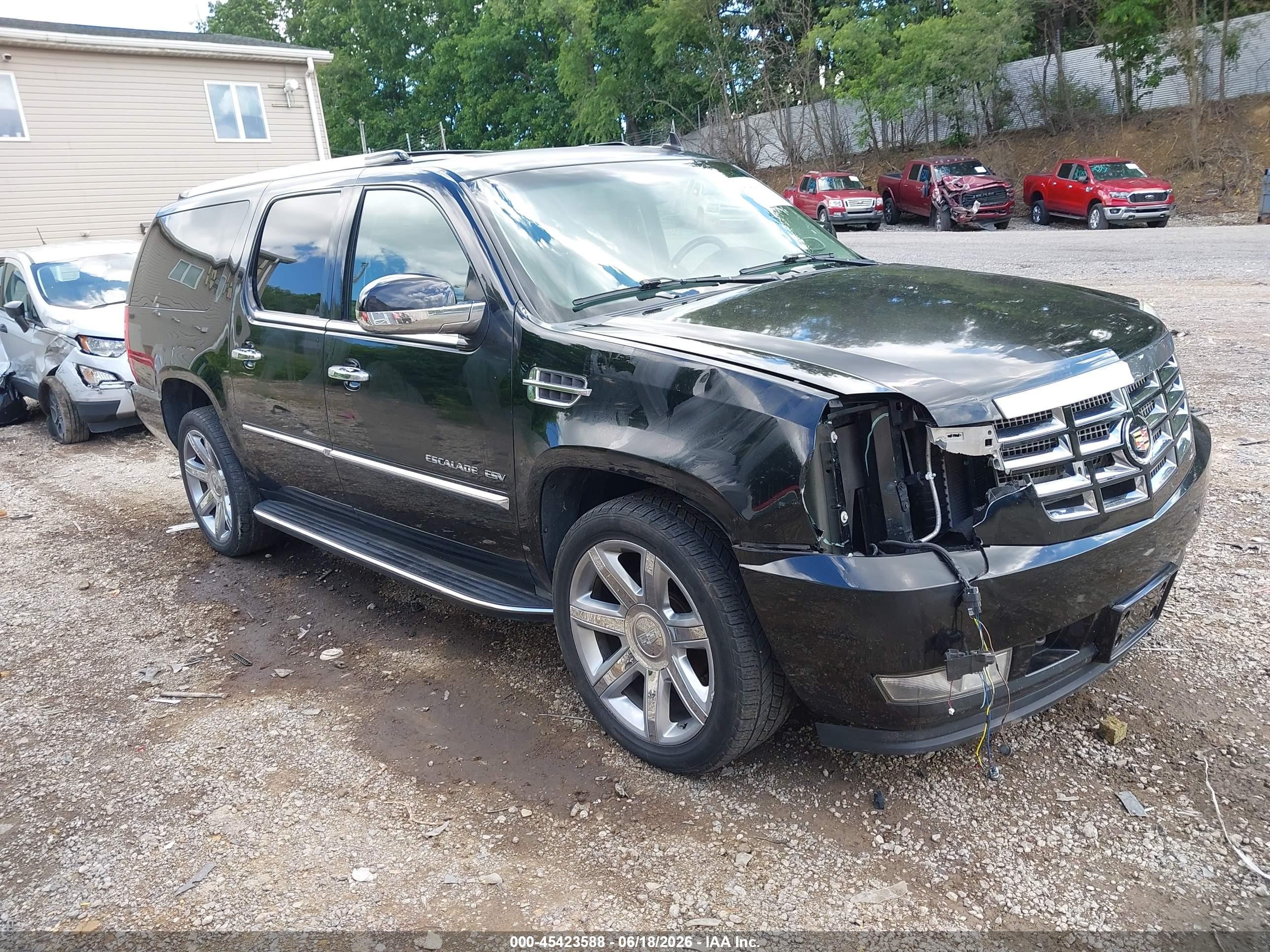 2014 Cadillac Escalade Esv Luxury Black vin: 1GYS4HEFXER151904