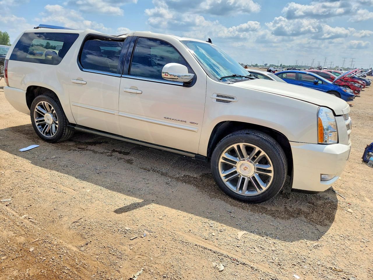 2013 Cadillac Escalade Esv Premium White vin: 1GYS4JEF0DR114219