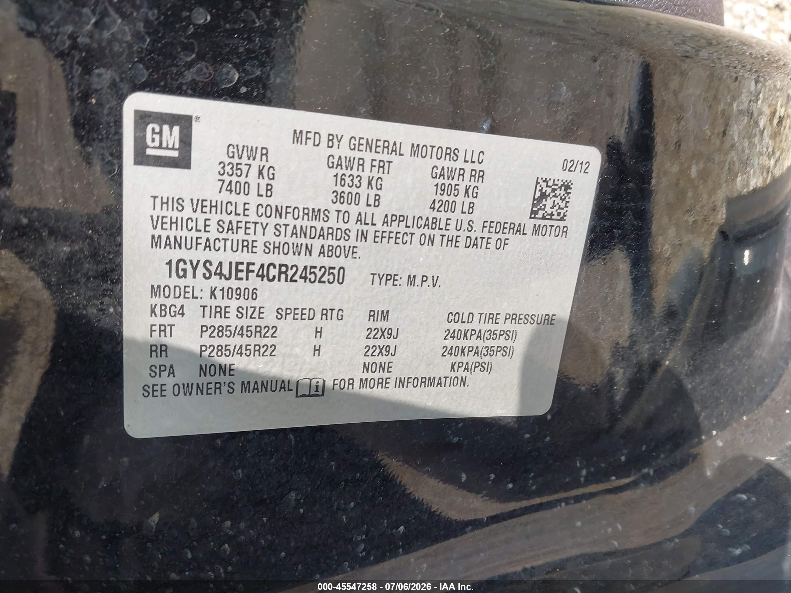 2012 Cadillac Escalade Esv Premium Black vin: 1GYS4JEF4CR245250