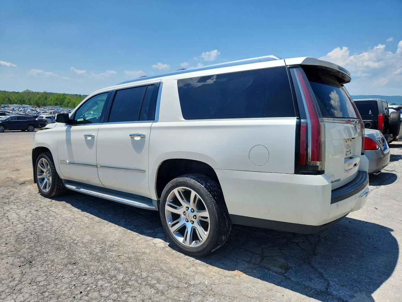 2015 Cadillac Escalade Esv Premium White vin: 1GYS4JKJ0FR254377