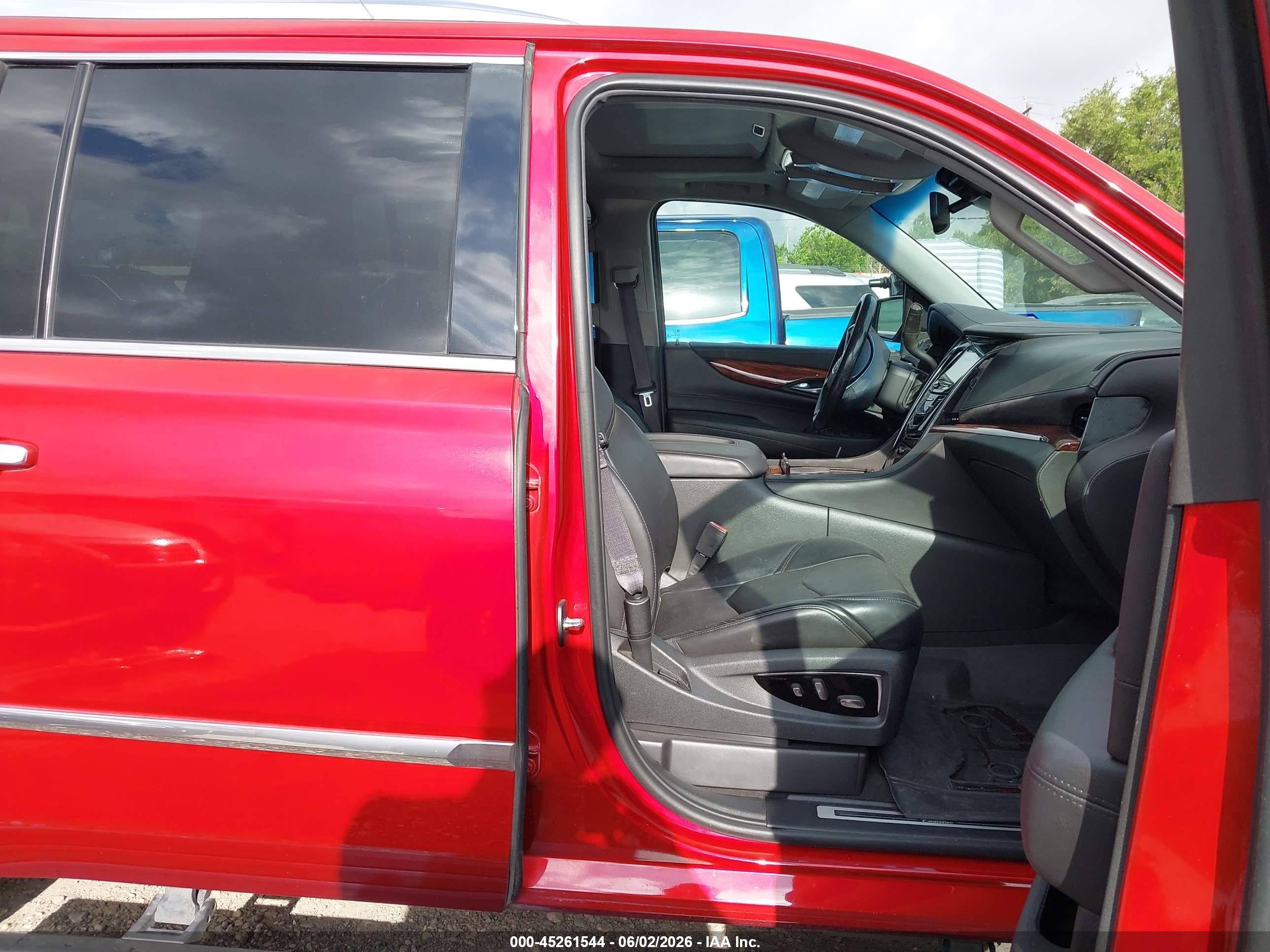 2015 Cadillac Escalade Esv Premium Red vin: 1GYS4JKJ3FR176984