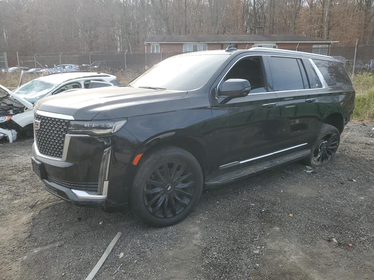2021 Cadillac Escalade Esv Premium Luxury Черный vin: 1GYS4KKL4MR445773
