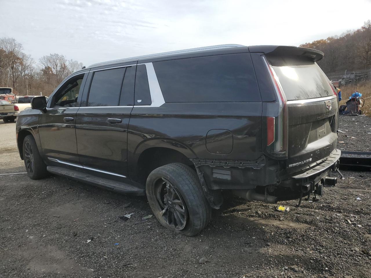 2021 Cadillac Escalade Esv Premium Luxury Черный vin: 1GYS4KKL4MR445773