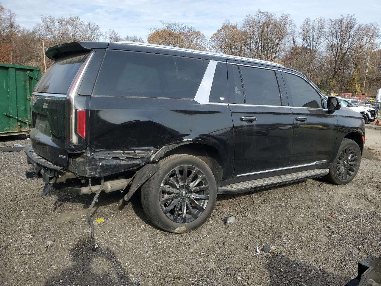 2021 Cadillac Escalade Esv Premium Luxury Черный vin: 1GYS4KKL4MR445773