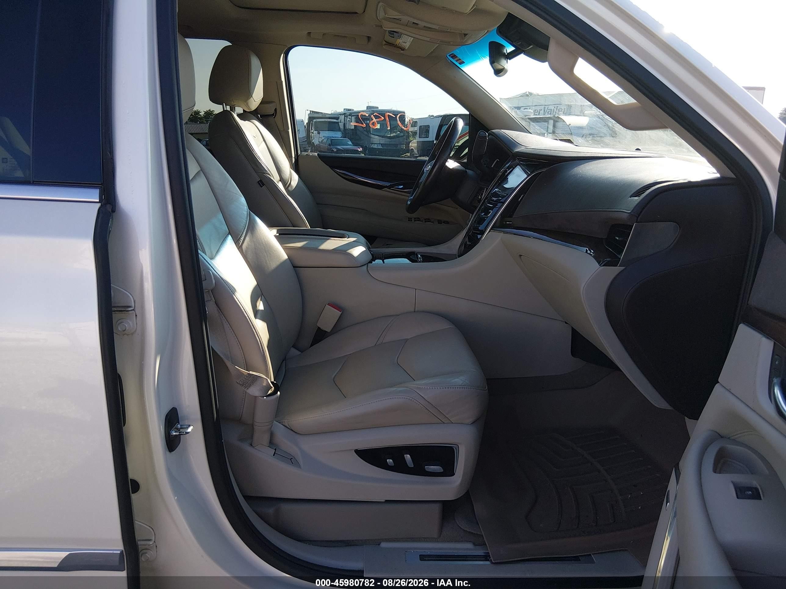 2015 Cadillac Escalade Luxury White vin: 1GYS4MKJ1FR691659
