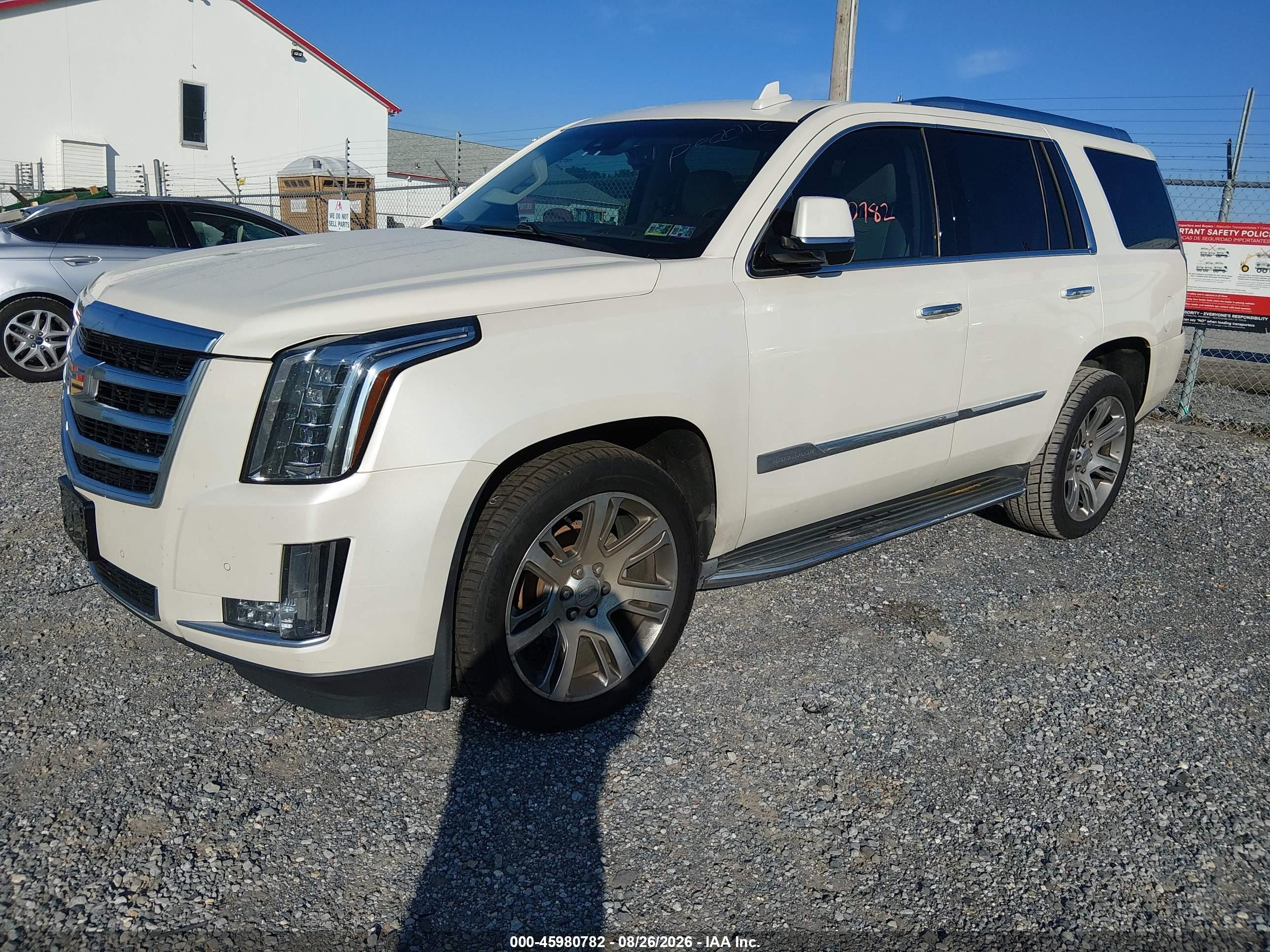 2015 Cadillac Escalade Luxury White vin: 1GYS4MKJ1FR691659