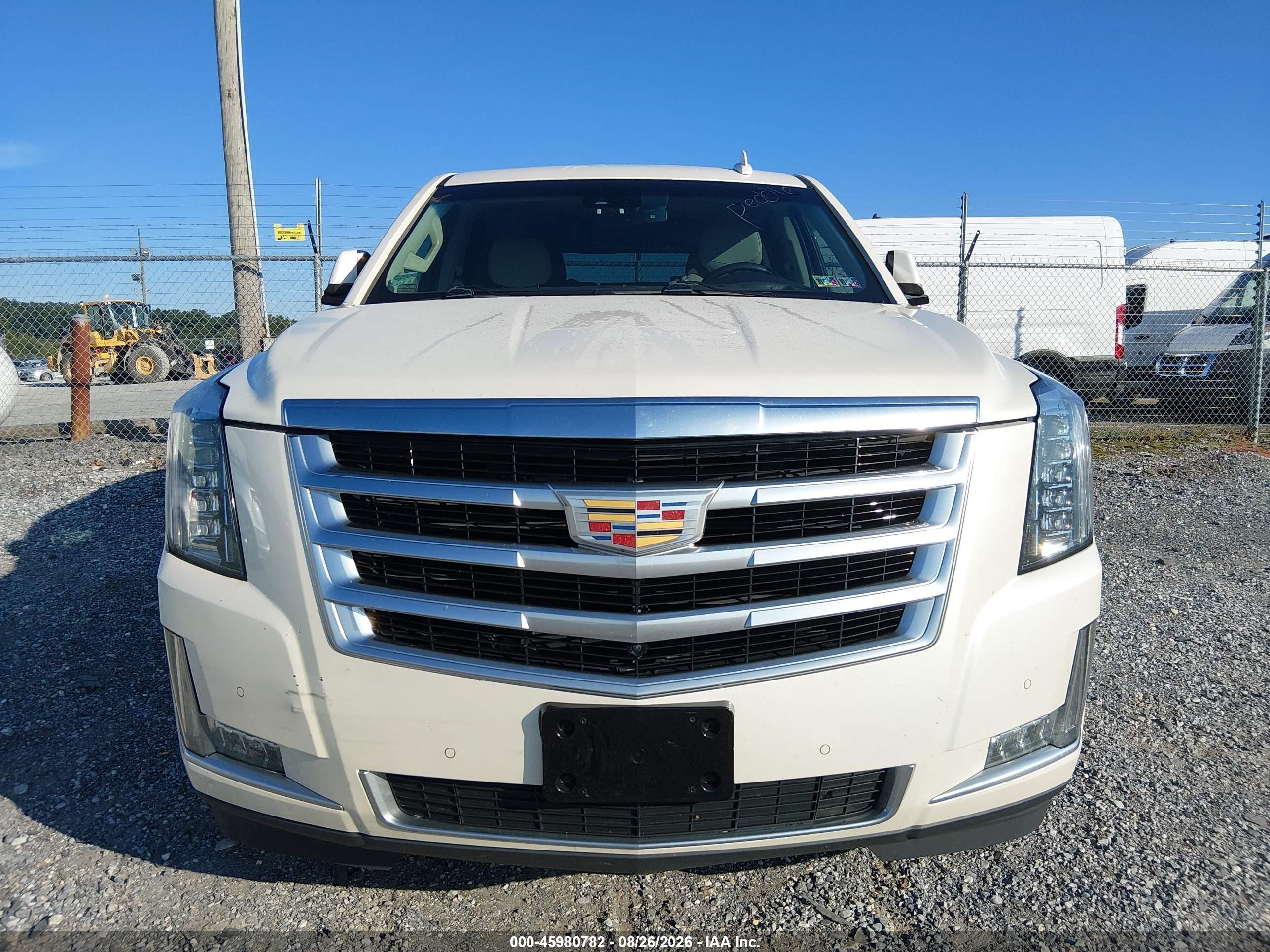 2015 Cadillac Escalade Luxury White vin: 1GYS4MKJ1FR691659